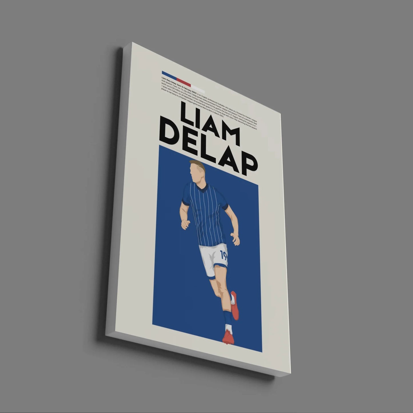 Liam Delap Ipswich - Minimalist Poster - Fans Favourites