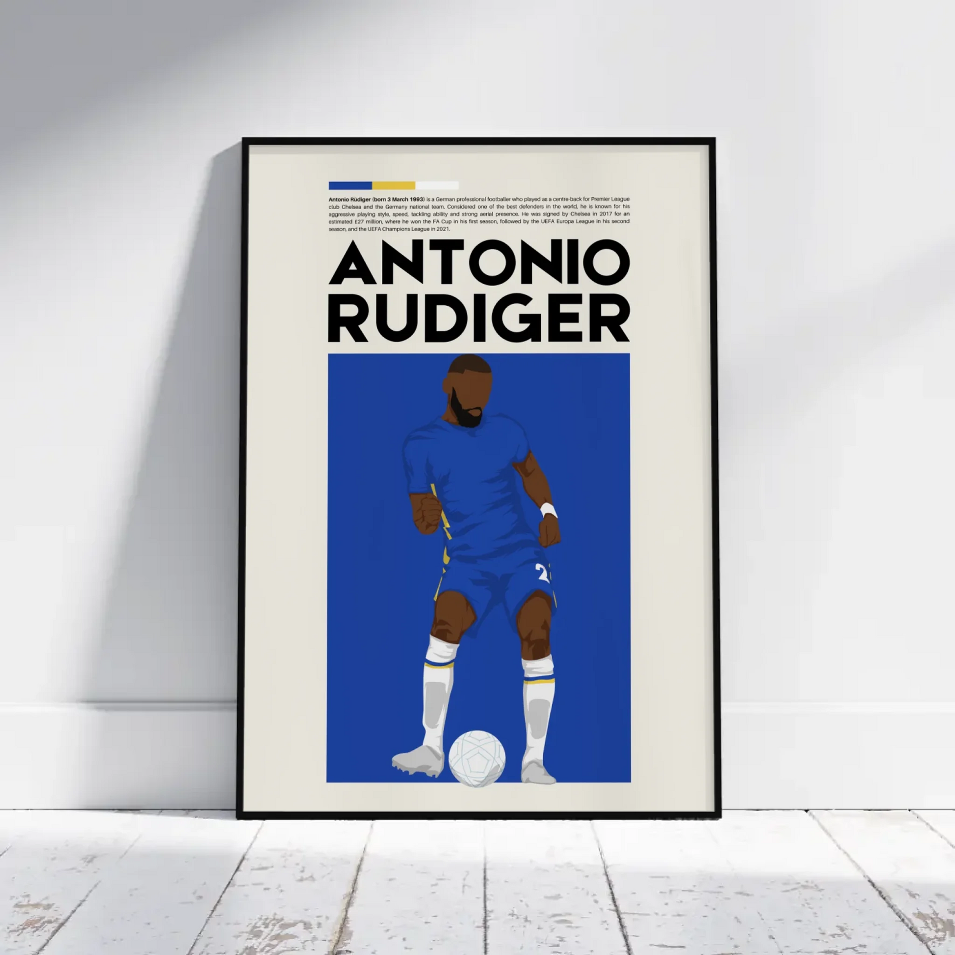 Antonio Rüdiger Chelsea - Minimalist Poster - Fans Favourites