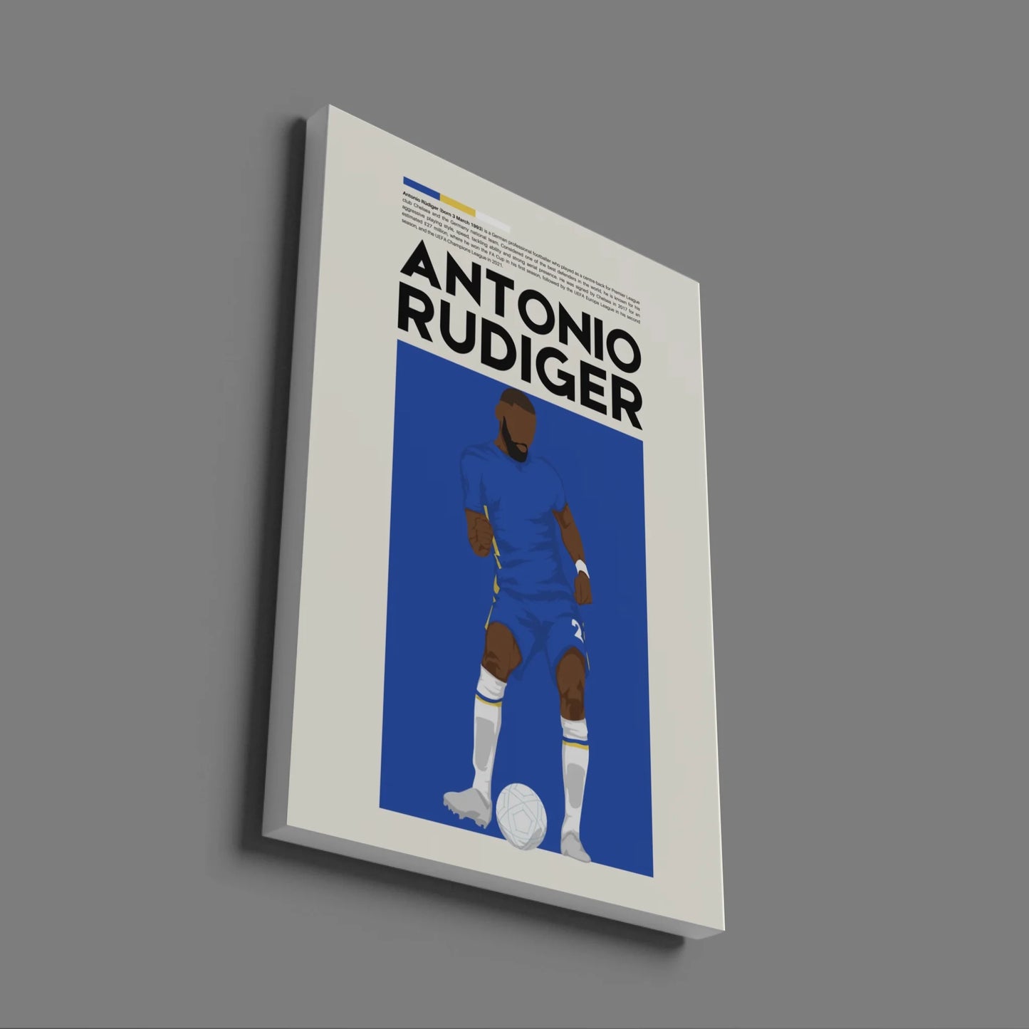 Antonio Rüdiger Chelsea - Minimalist Poster - Fans Favourites