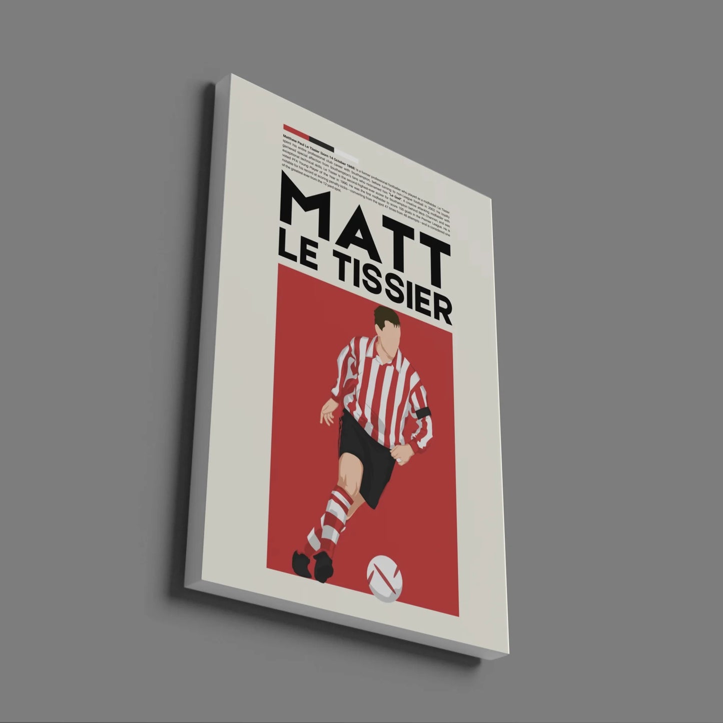 Matt Le Tissier Southampton - Minimalist Poster - Fans Favourites