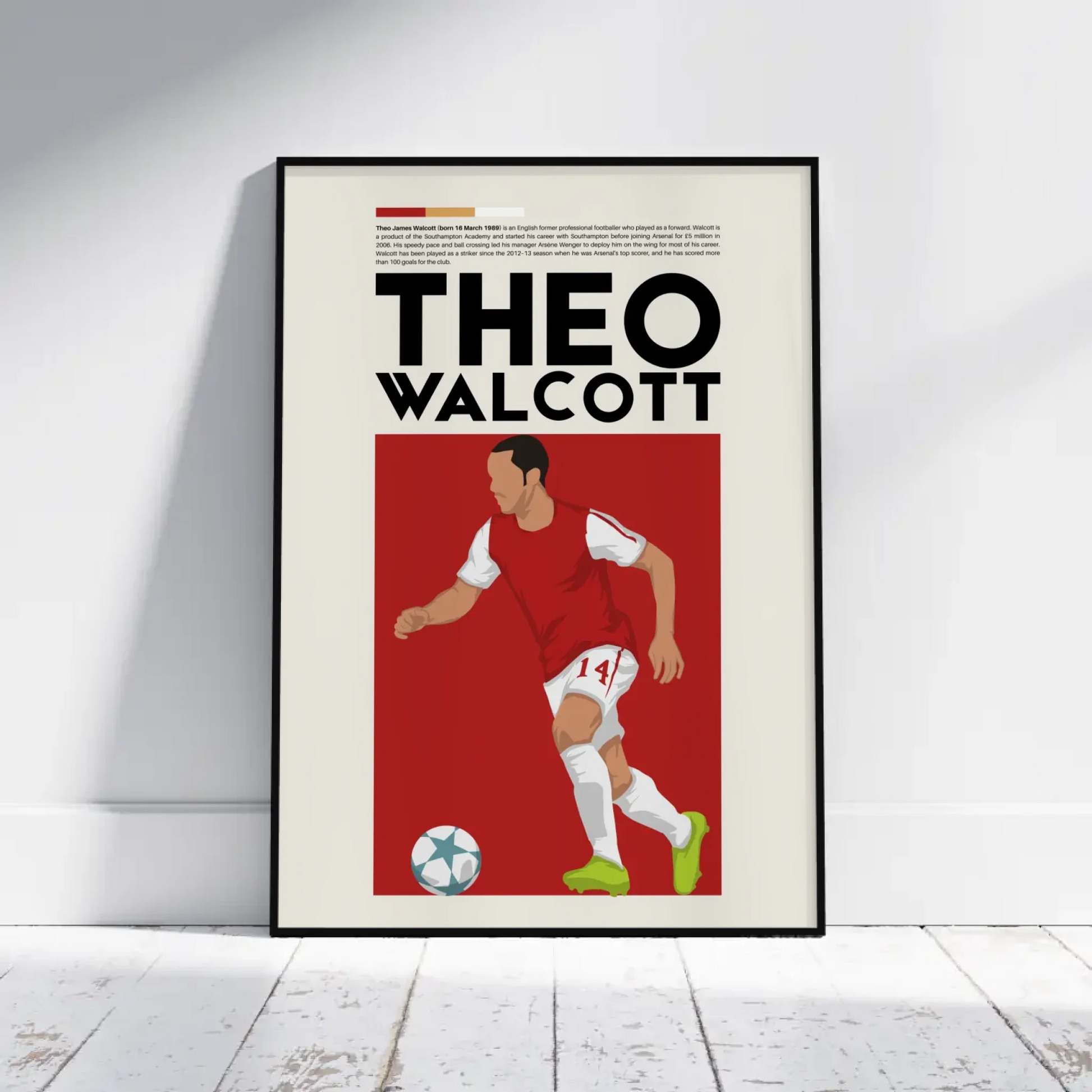 Theo Walcott Arsenal - Minimalist Poster - Fans Favourites