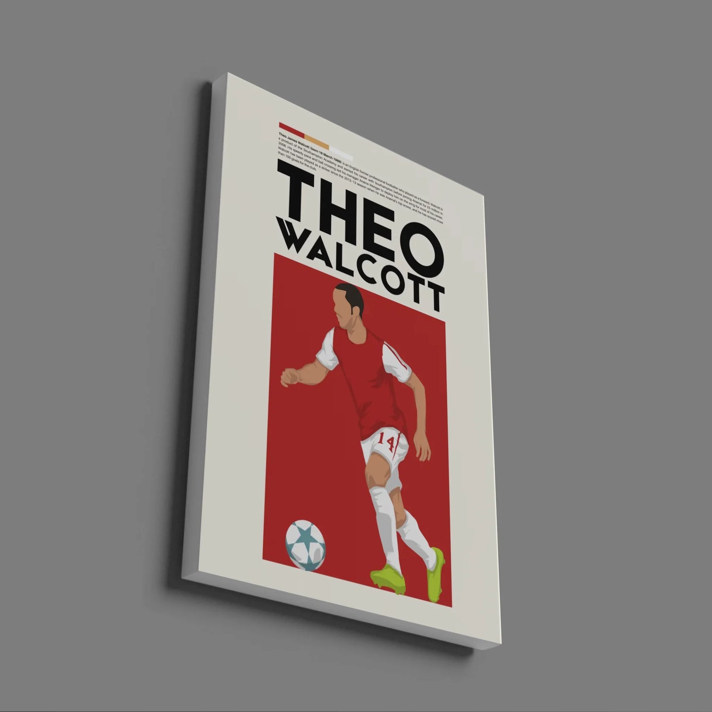 Theo Walcott Arsenal - Minimalist Poster - Fans Favourites