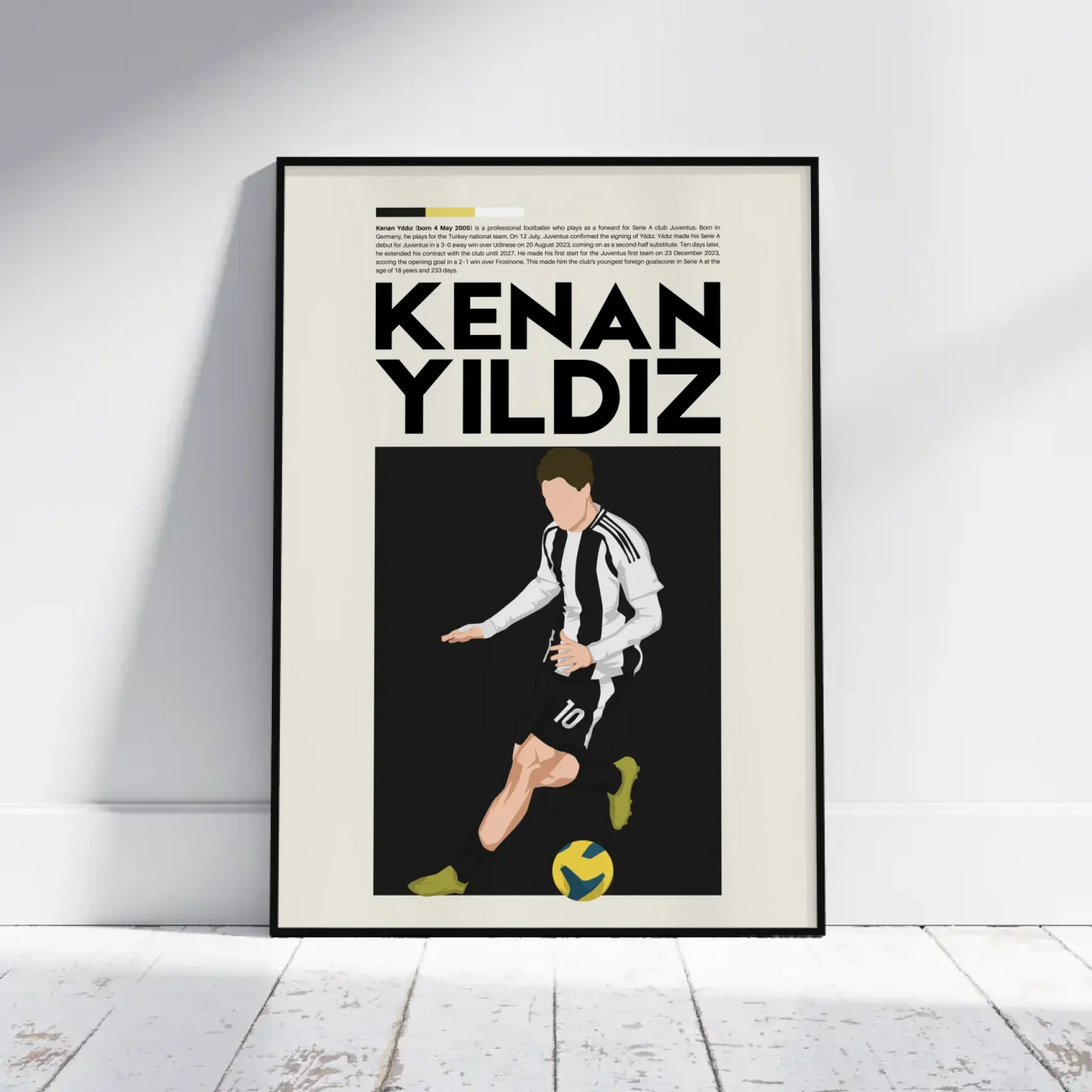 Kenan Yildiz Juventus - Minimalist Poster - Fans Favourites