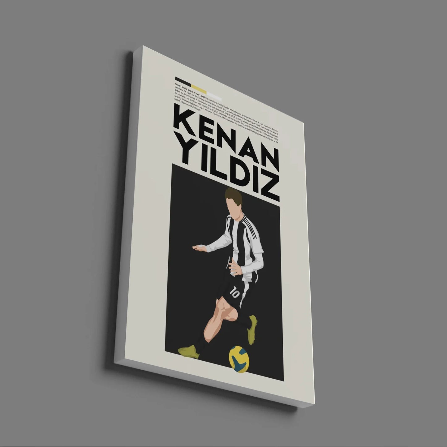 Kenan Yildiz Juventus - Minimalist Poster - Fans Favourites