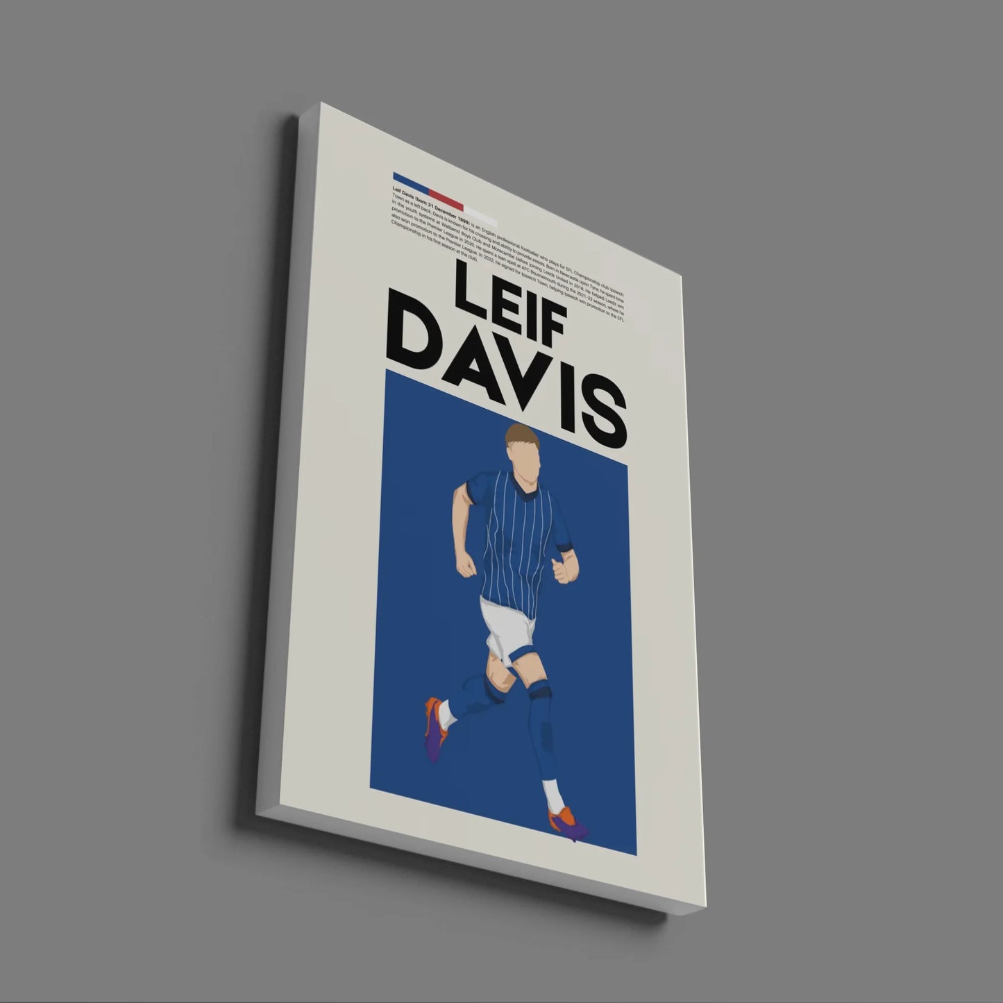 Leif Davis Ipswich - Minimalist Poster - Fans Favourites