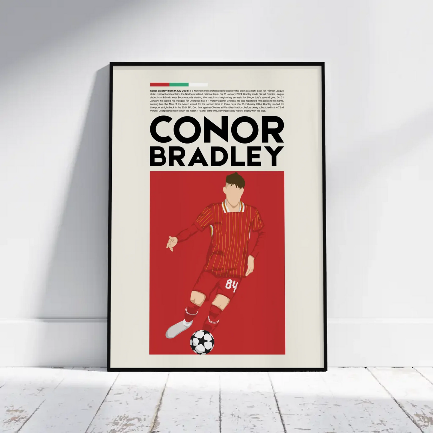 Conor Bradley Liverpool - Minimalist Poster - Fans Favourites