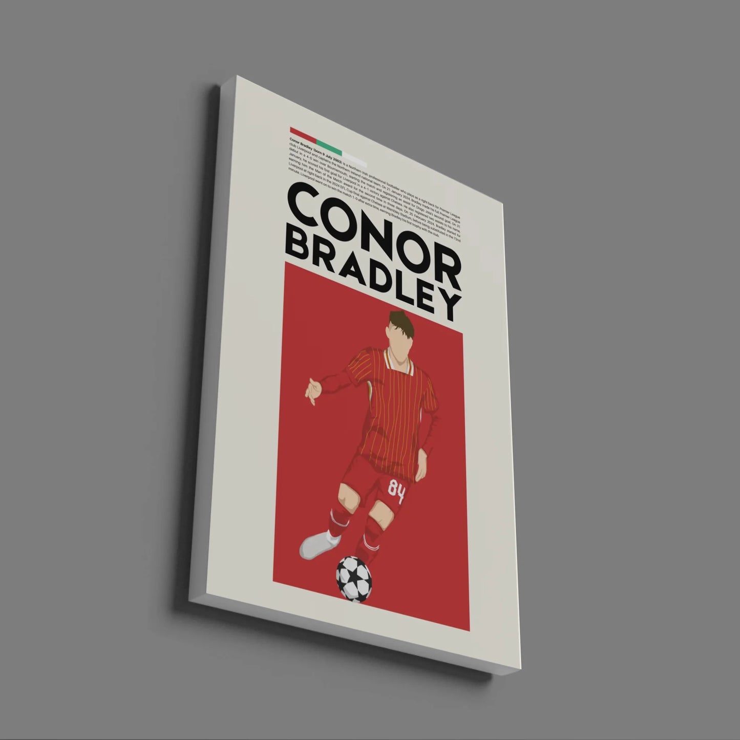 Conor Bradley Liverpool - Minimalist Poster - Fans Favourites