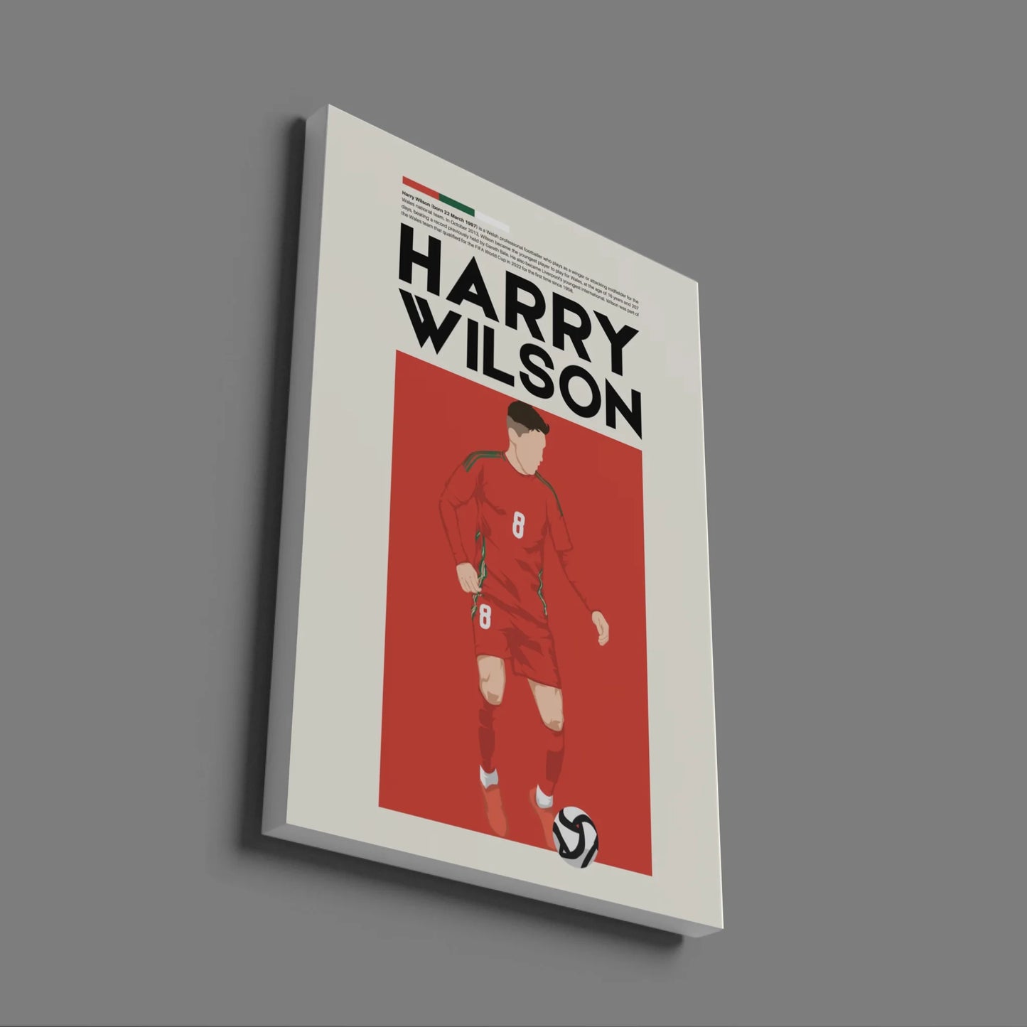 Harry Wilson Wales - Minimalist Poster - Fans Favourites