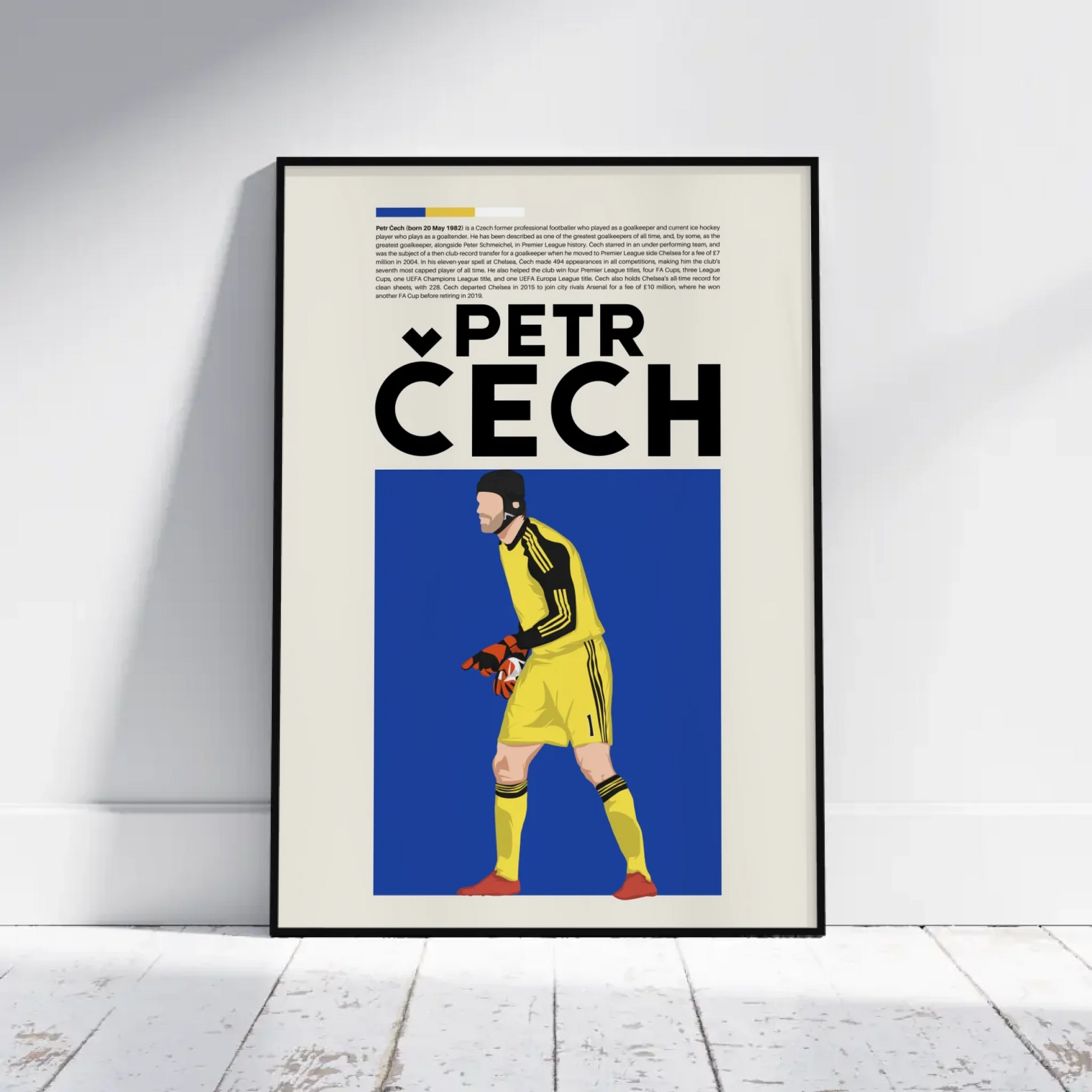 Petr Čech Chelsea - Minimalist Poster - Fans Favourites