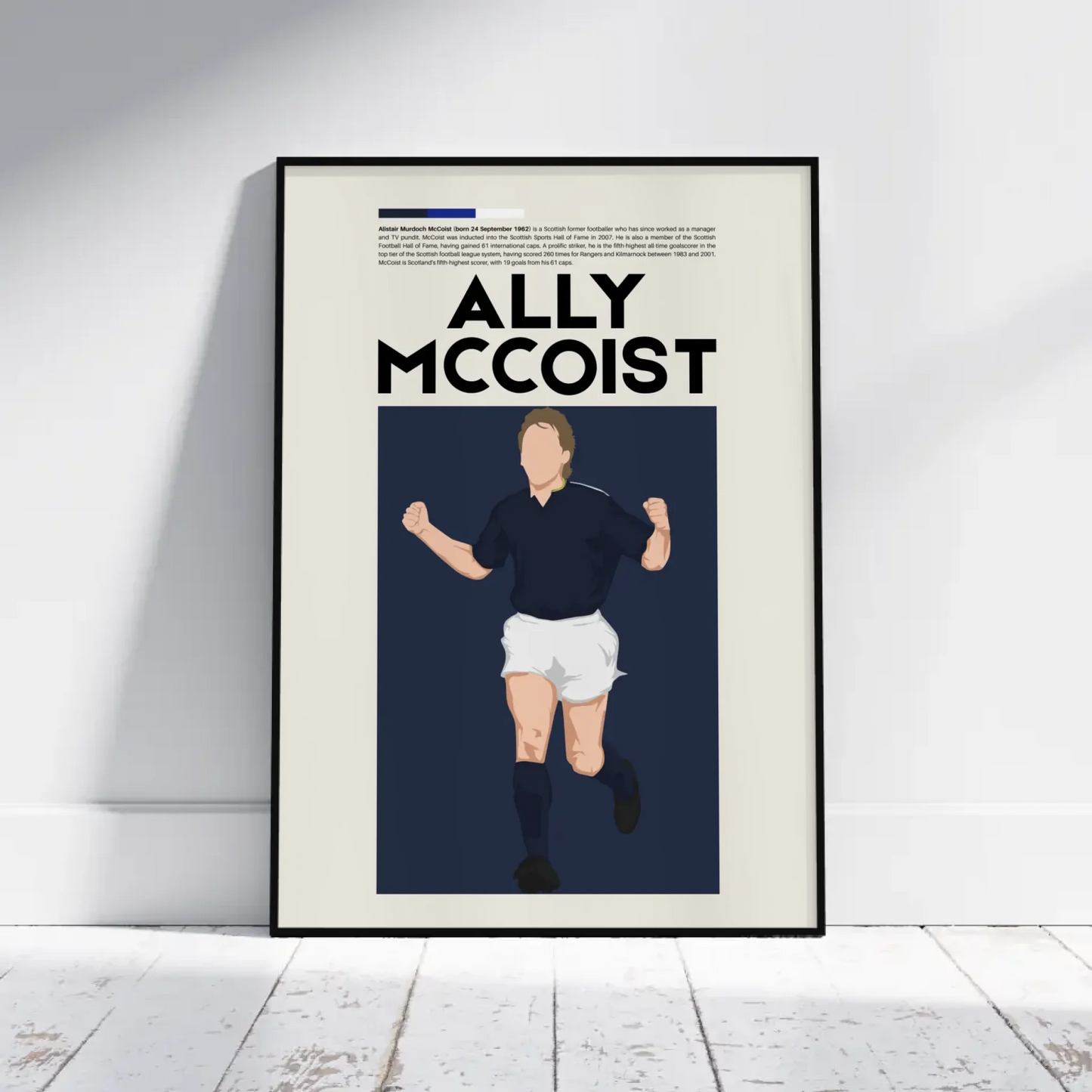 Ally McCoist Scotland - Minimalist Poster - Fans Favourites