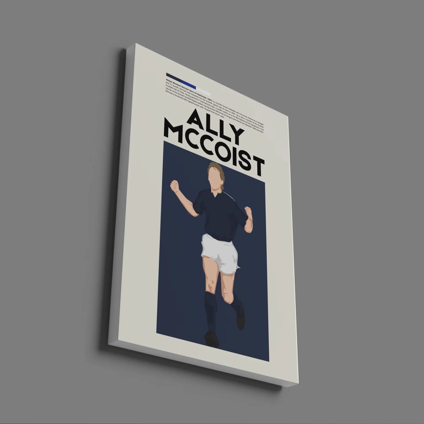 Ally McCoist Scotland - Minimalist Poster - Fans Favourites