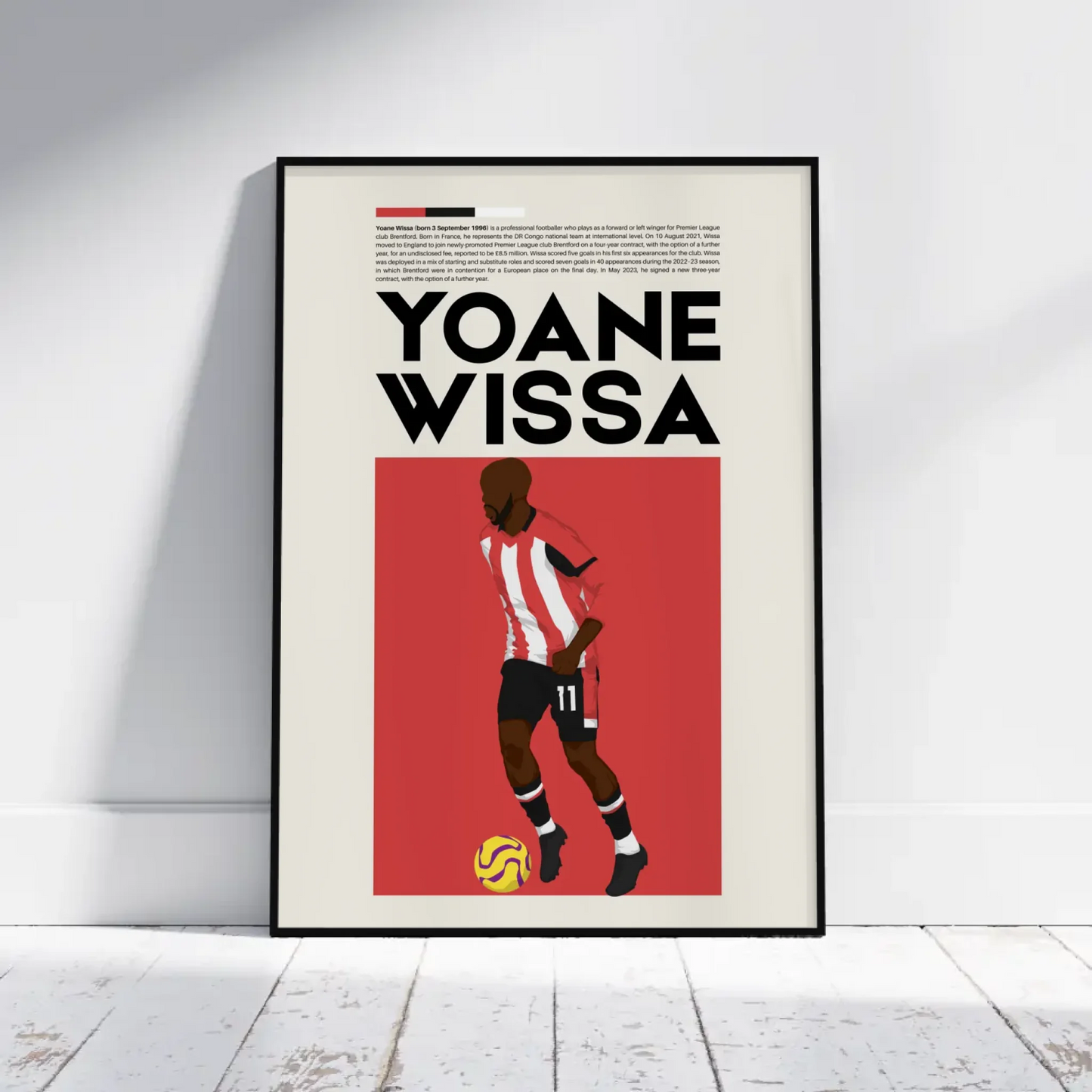 Yoane Wissa Brentford - Minimalist Poster - Fans Favourites