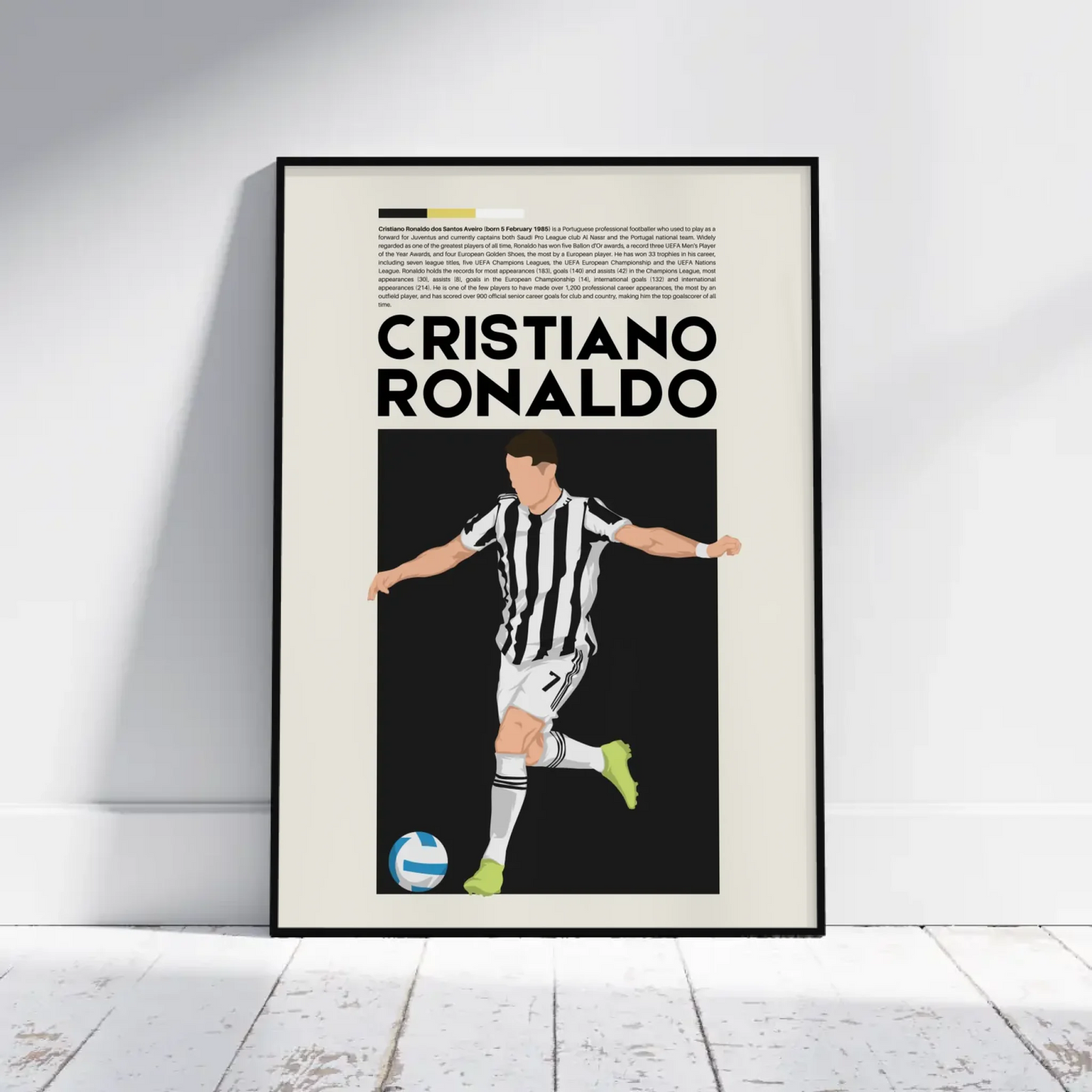Cristiano Ronaldo Juventus - Minimalist Poster - Fans Favourites