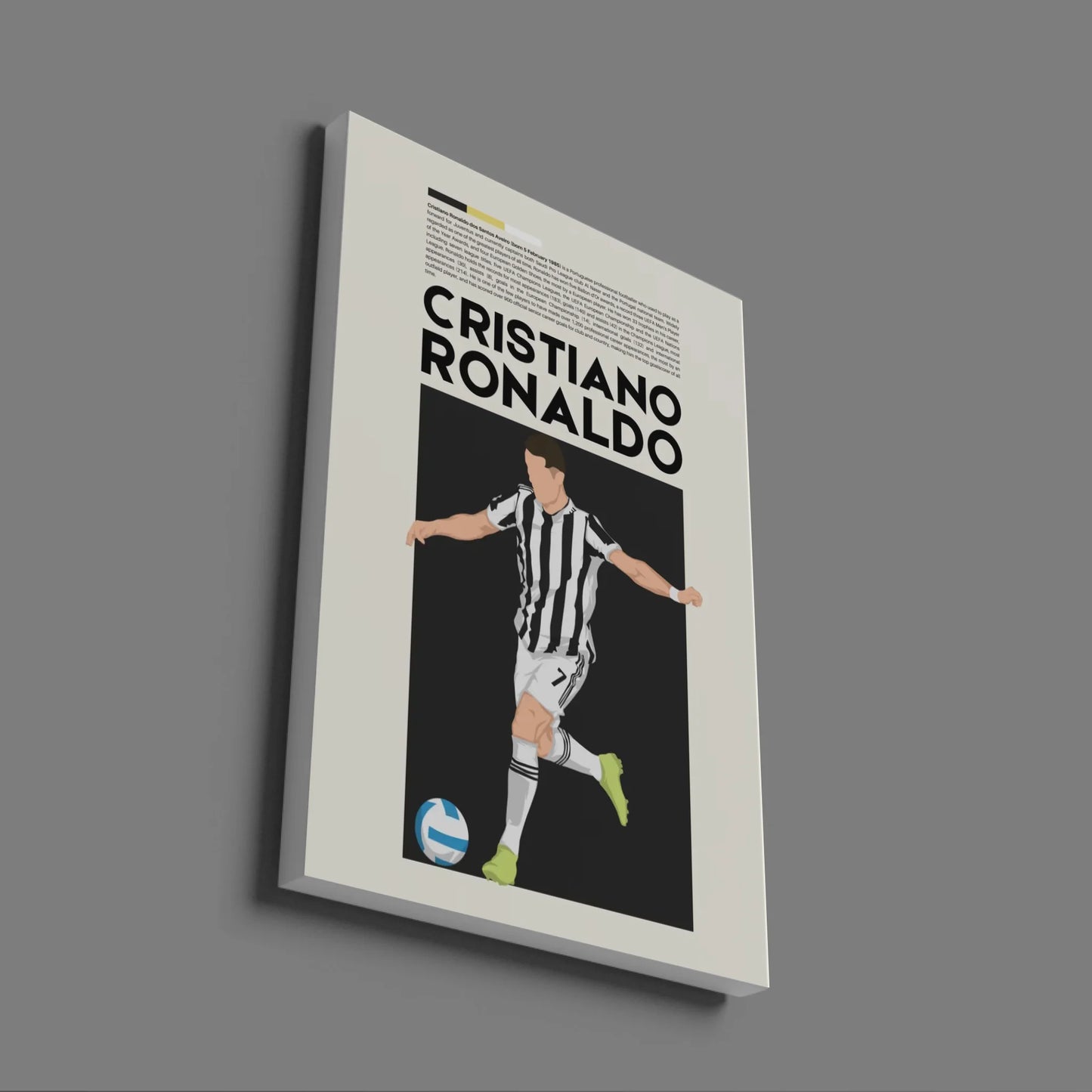 Cristiano Ronaldo Juventus - Minimalist Poster - Fans Favourites