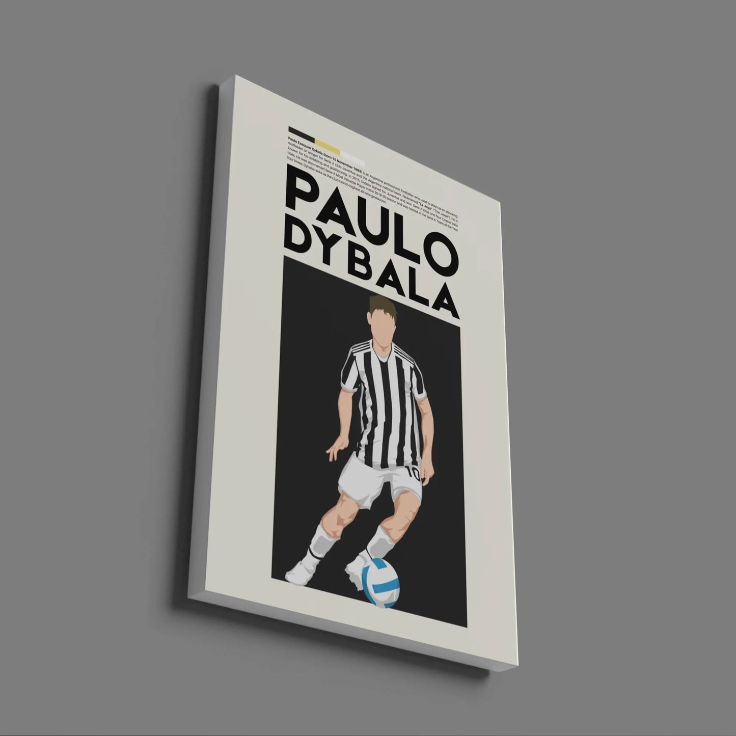 Paulo Dybala Juventus - Minimalist Poster - Fans Favourites