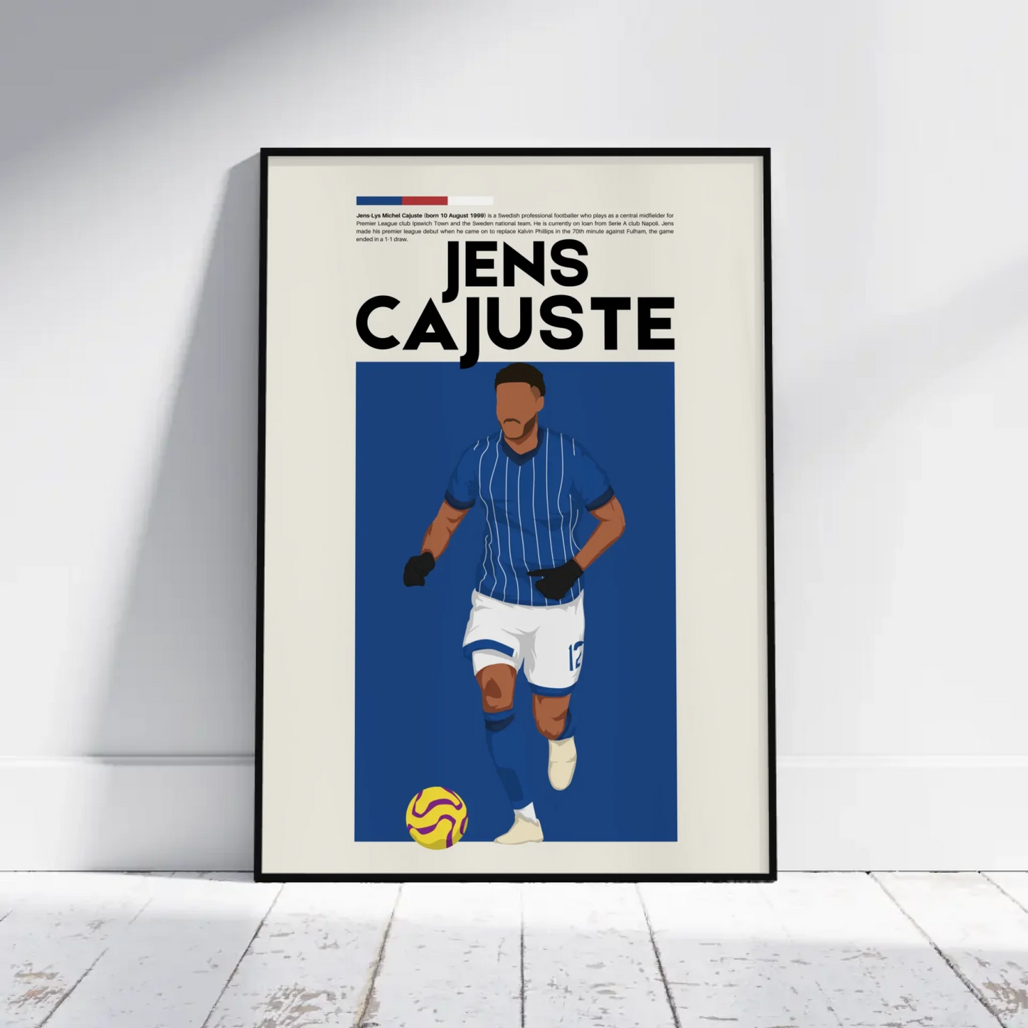 Jens Cajuste Ipswich - Minimalist Poster - Fans Favourites