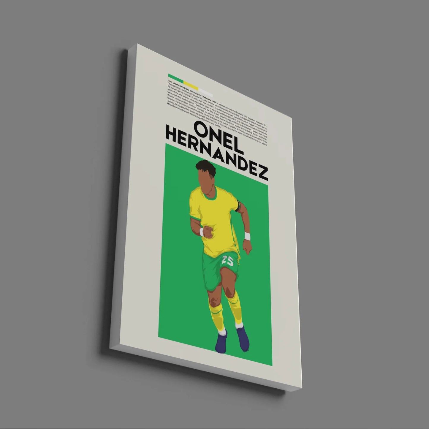 Onel Hernández Norwich - Minimalist Poster - Fans Favourites