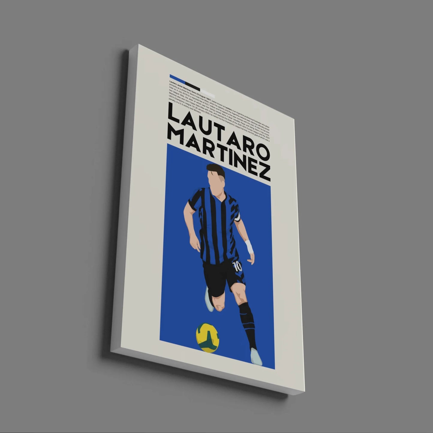 Lautaro Martínez Inter - Minimalist Poster - Fans Favourites
