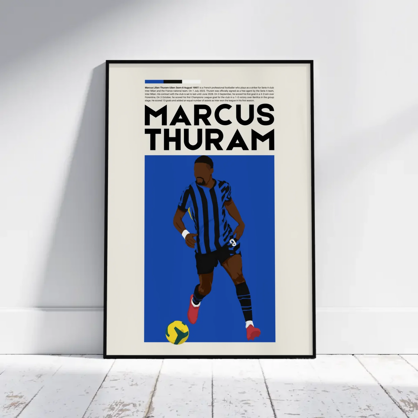 Marcus Thuram Inter - Minimalist Poster - Fans Favourites
