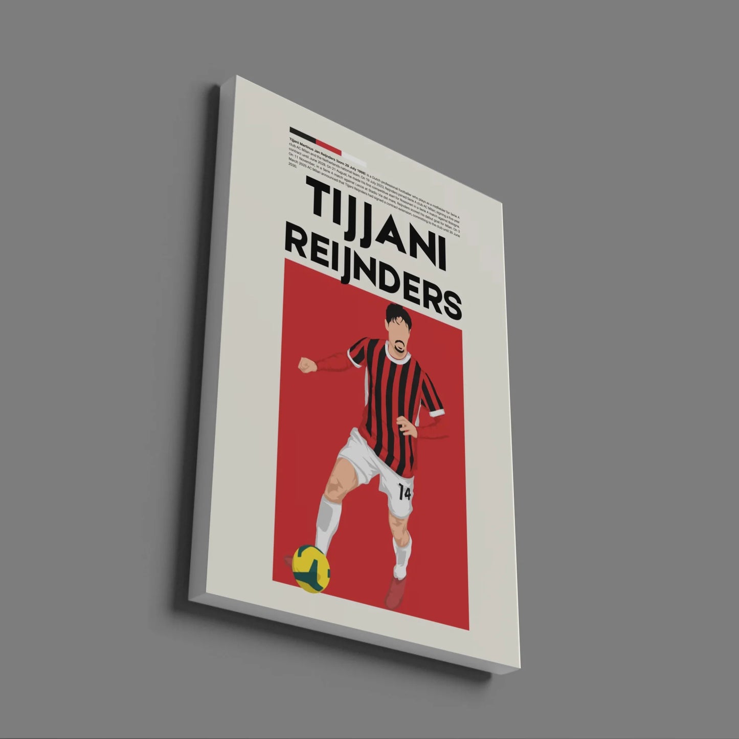 Tijjani Reijnders AC Milan - Minimalist Poster - Fans Favourites