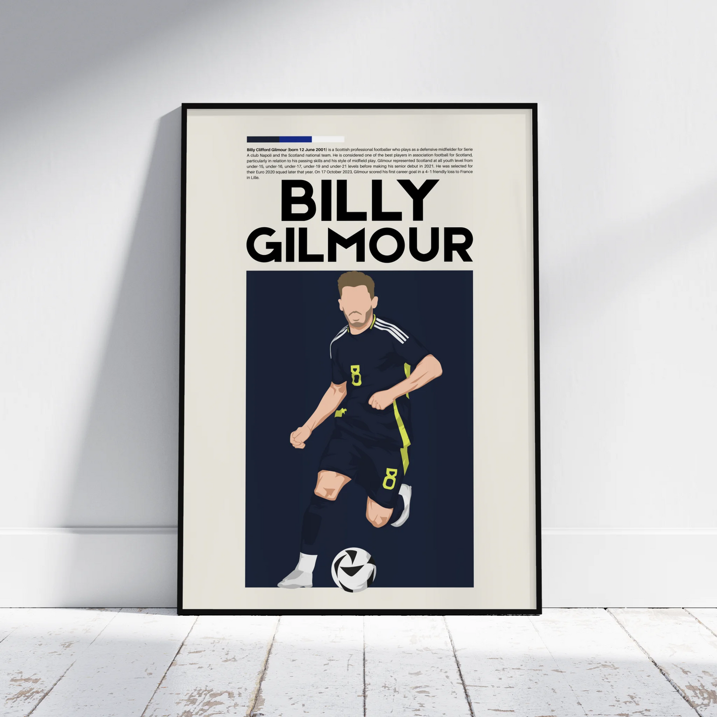 Billy Gilmour Scotland - Minimalist Poster - Fans Favourites