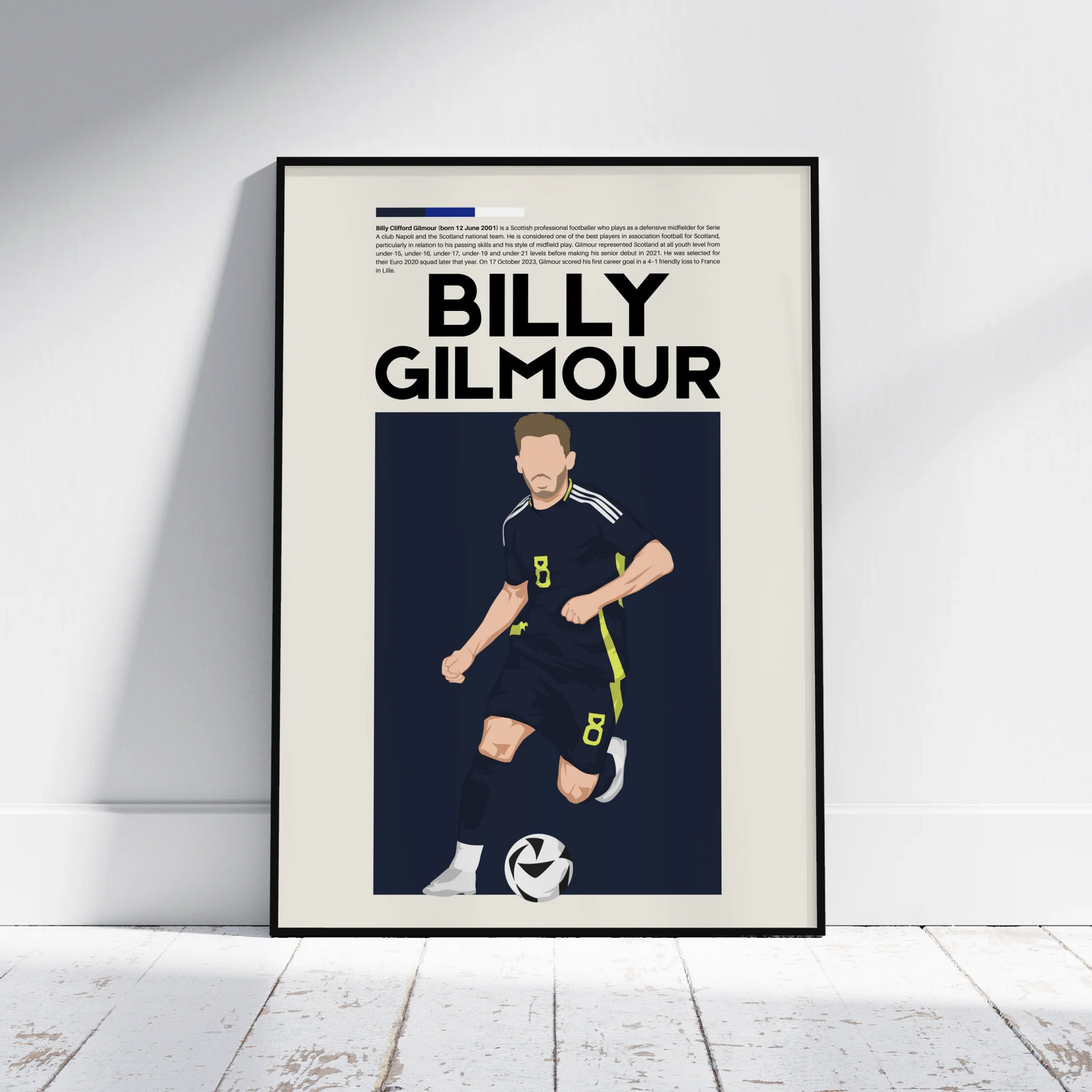 Billy Gilmour Scotland - Minimalist Poster - Fans Favourites