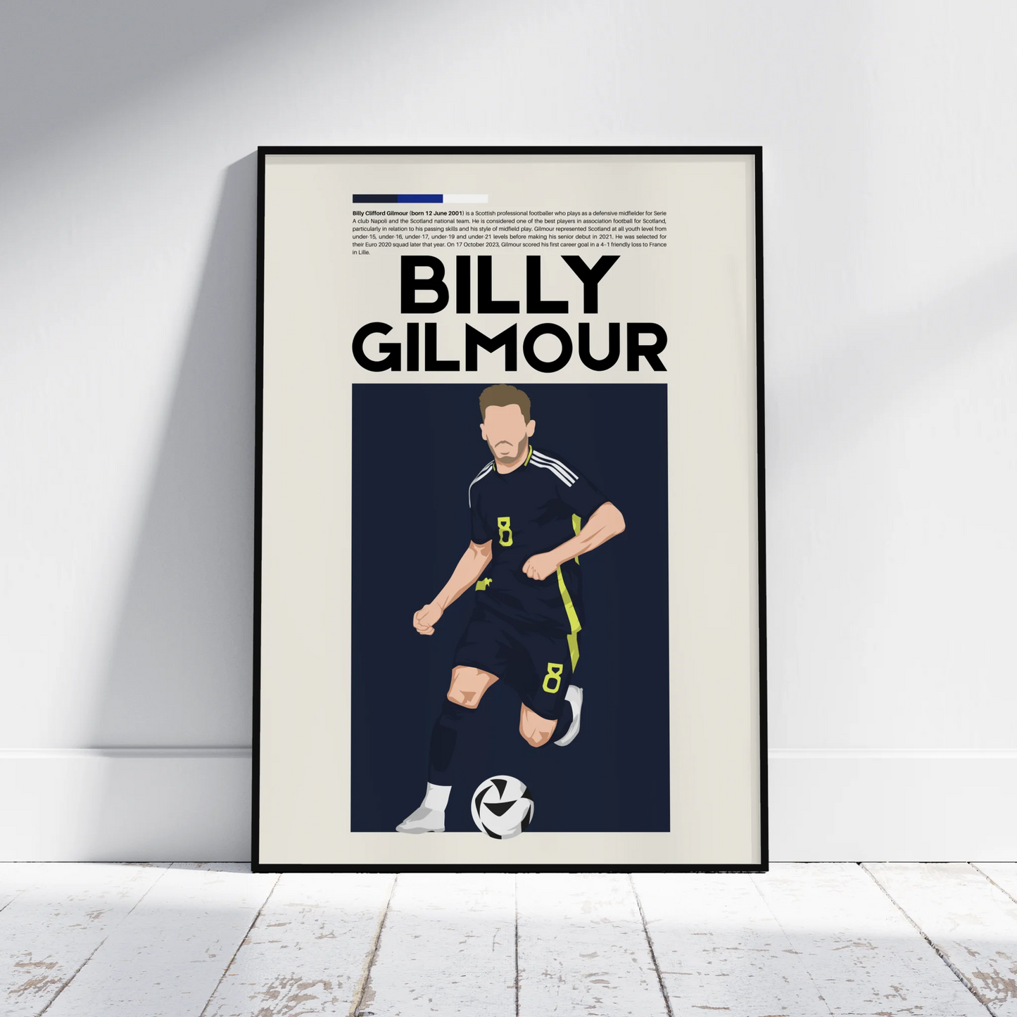 Billy Gilmour Scotland - Minimalist Poster - Fans Favourites