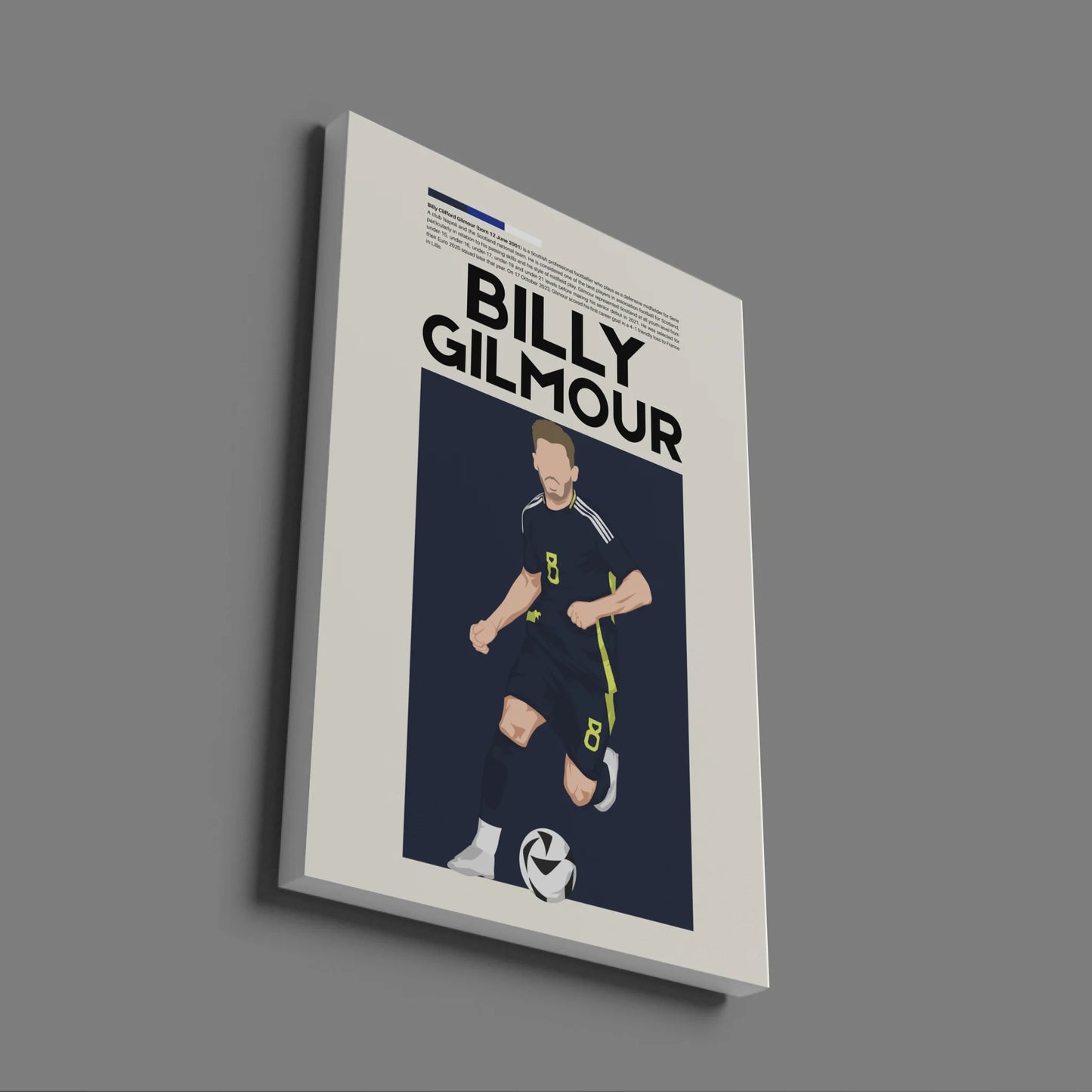 Billy Gilmour Scotland - Minimalist Poster - Fans Favourites