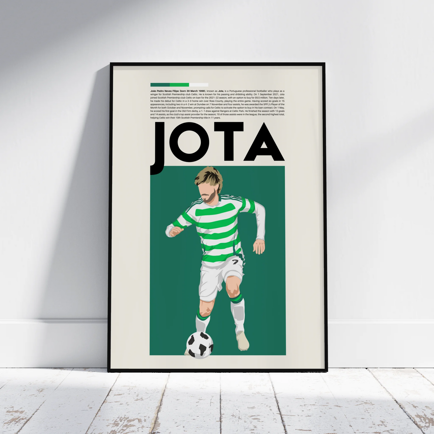 Jota Celtic - Minimalist Poster - Fans Favourites