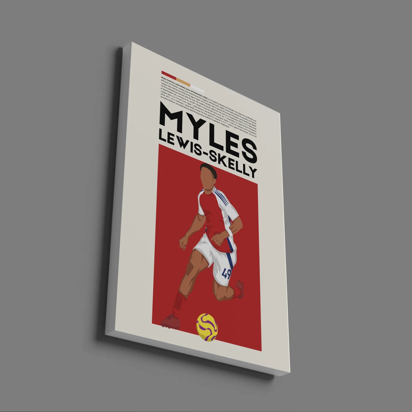 Myles Lewis-Skelly Arsenal - Minimalist Poster - Fans Favourites
