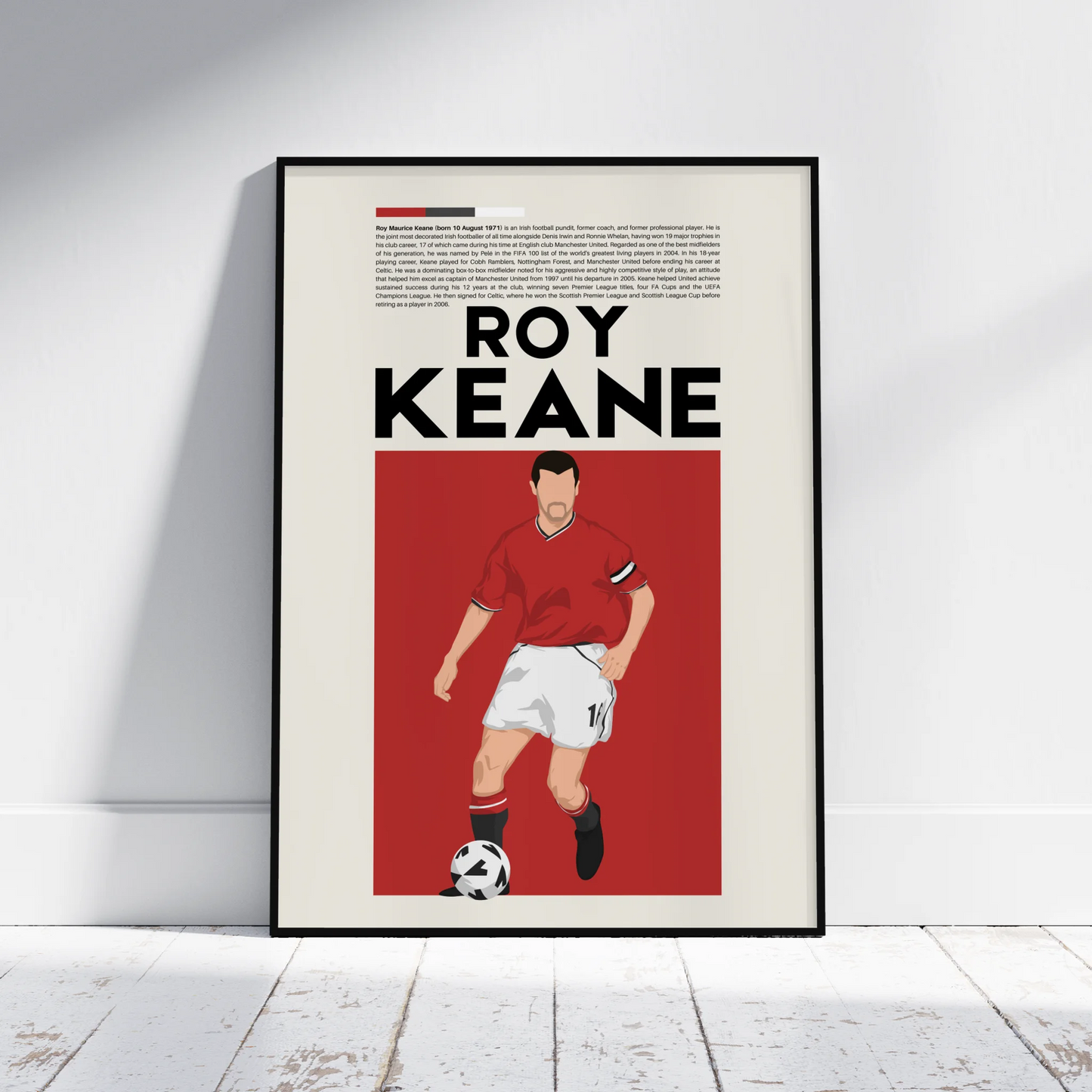 Roy Keane Man Utd - Minimalist Poster - Fans Favourites