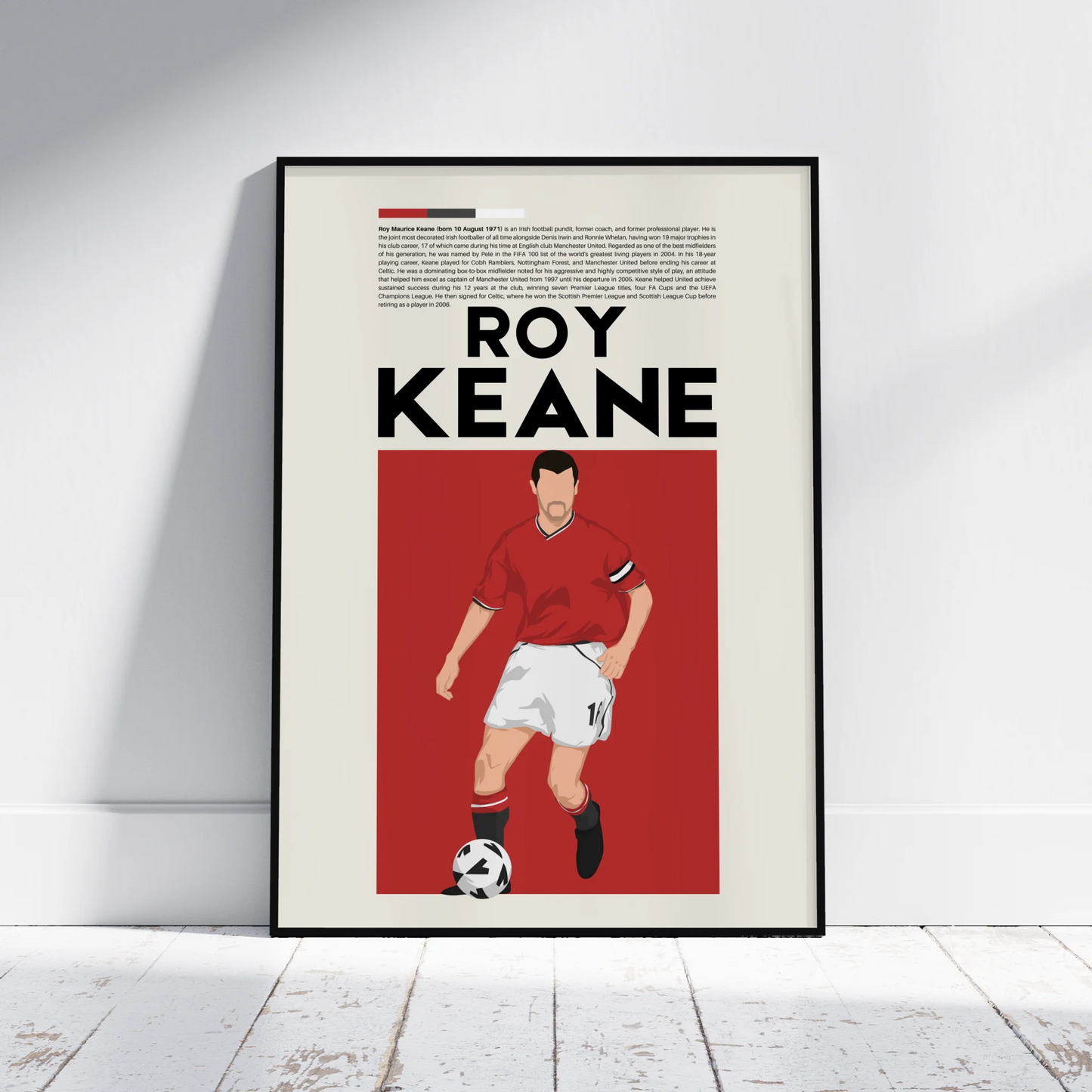 Roy Keane Man Utd - Minimalist Poster - Fans Favourites