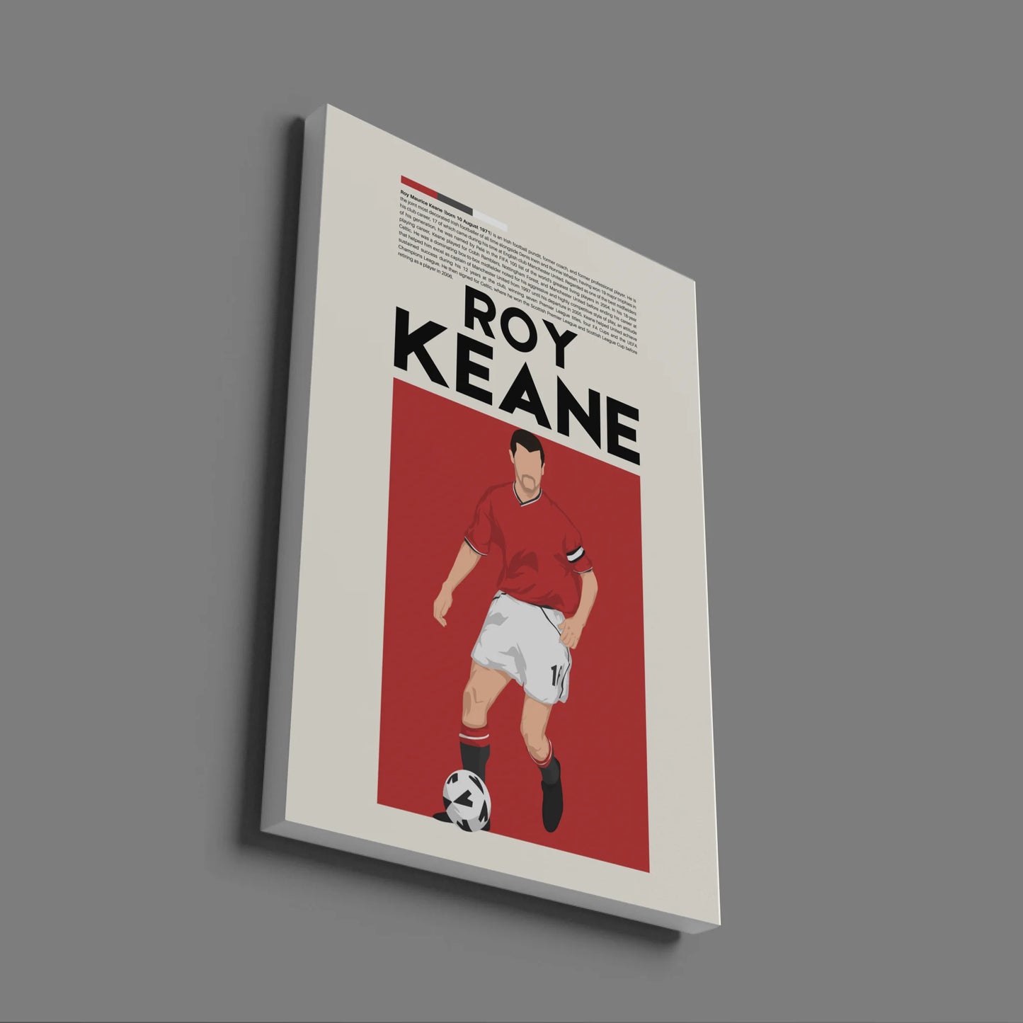 Roy Keane Man Utd - Minimalist Poster - Fans Favourites