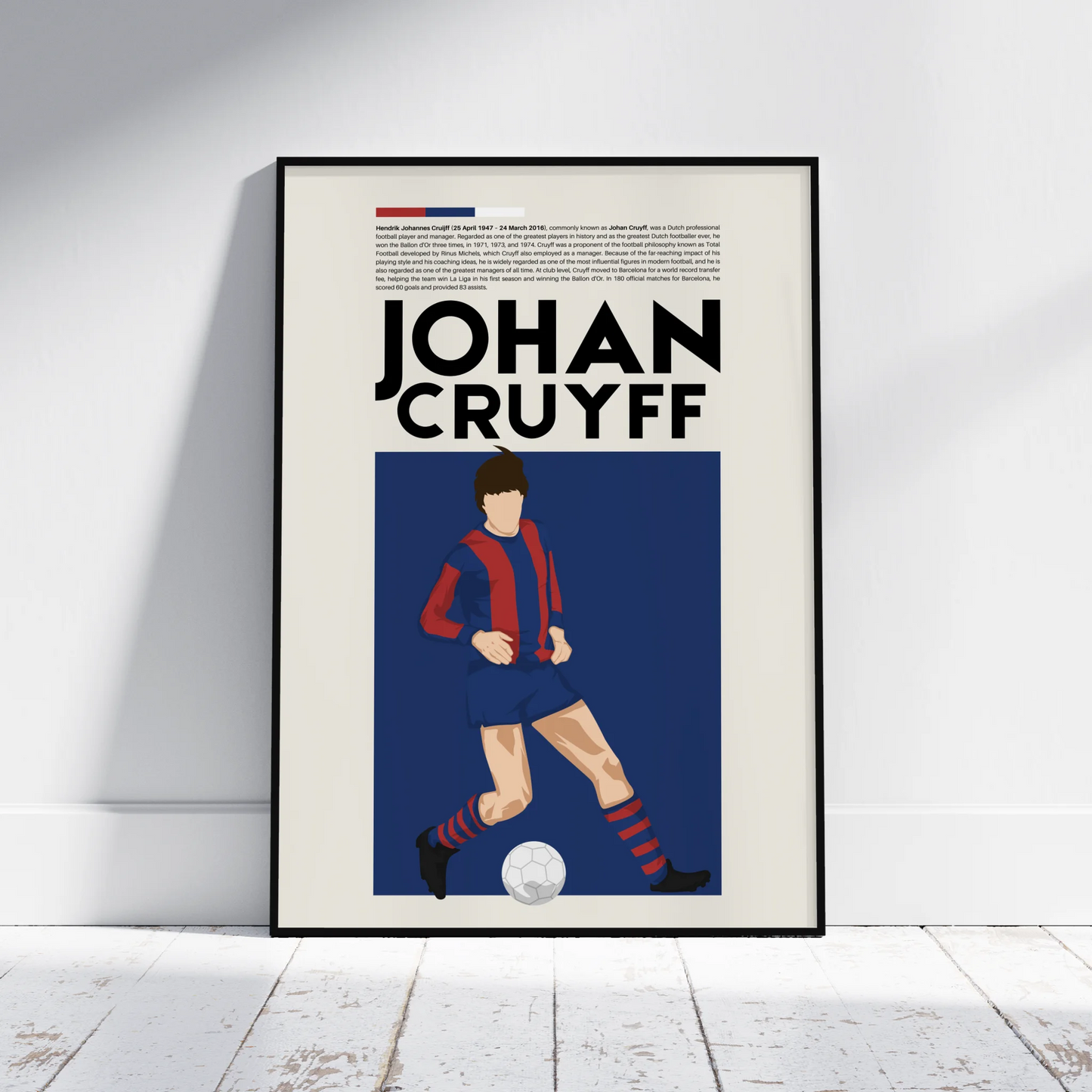 Johan Cruyff Barcelona - Minimalist Poster - Fans Favourites