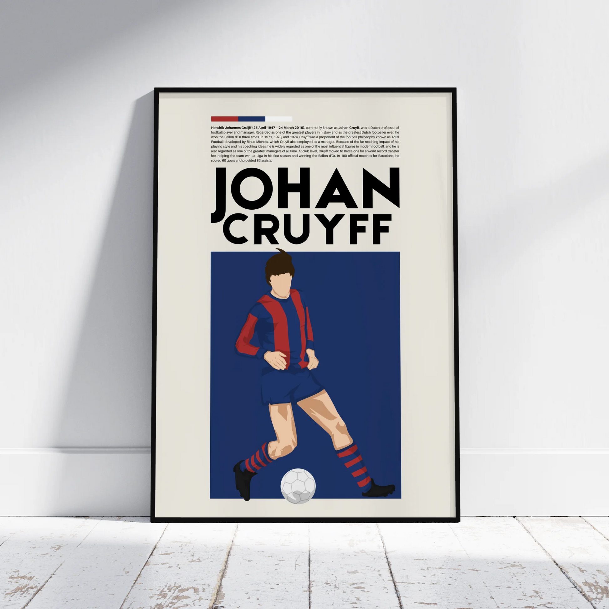 Johan Cruyff Barcelona - Minimalist Poster - Fans Favourites