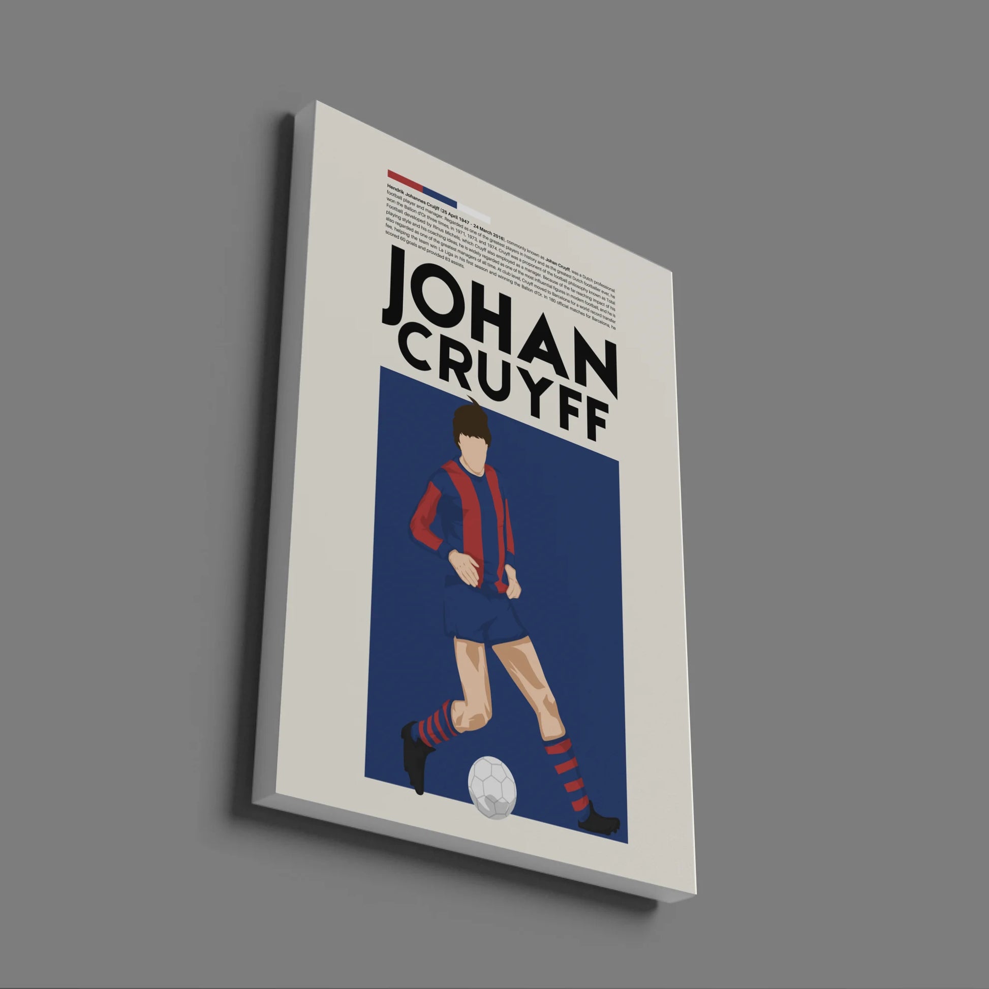 Johan Cruyff Barcelona - Minimalist Poster - Fans Favourites