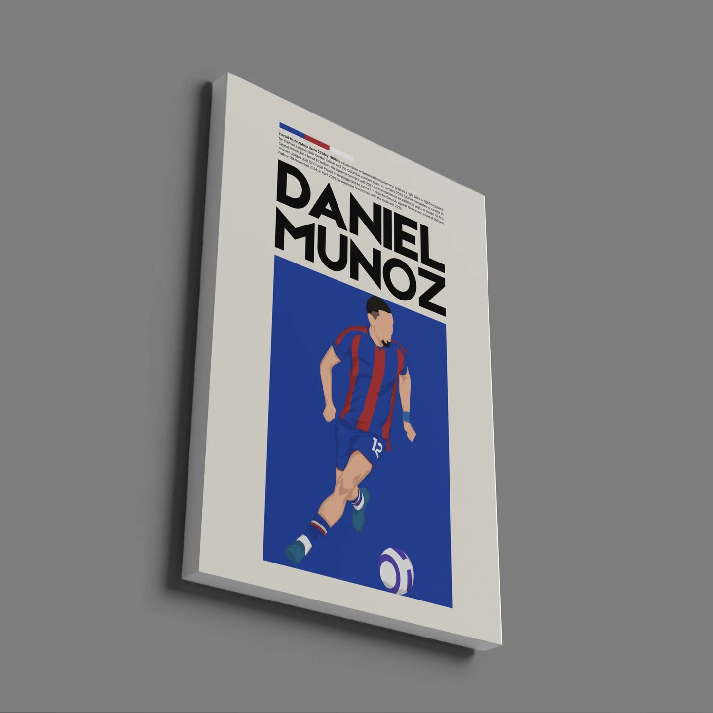 Daniel Muñoz Crystal Palace - Minimalist Poster - Fans Favourites