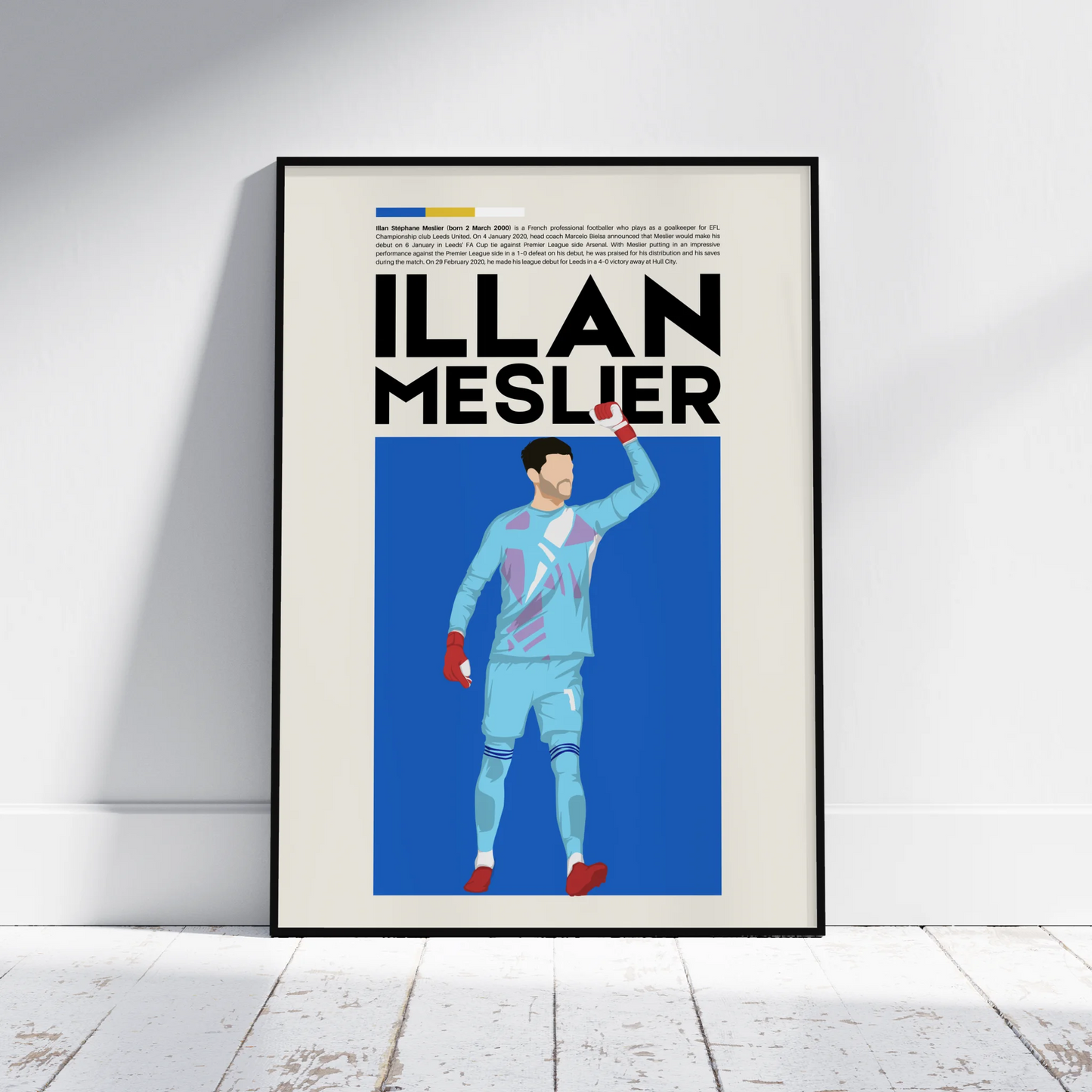 Illan Meslier Leeds - Minimalist Poster - Fans Favourites