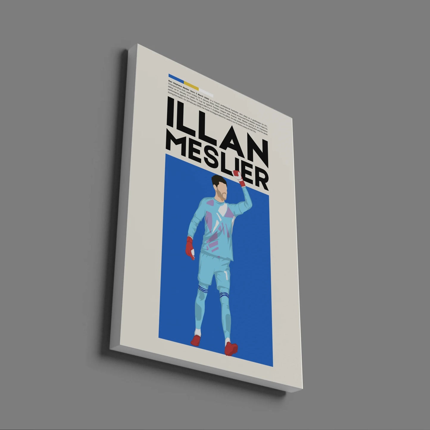 Illan Meslier Leeds - Minimalist Poster - Fans Favourites
