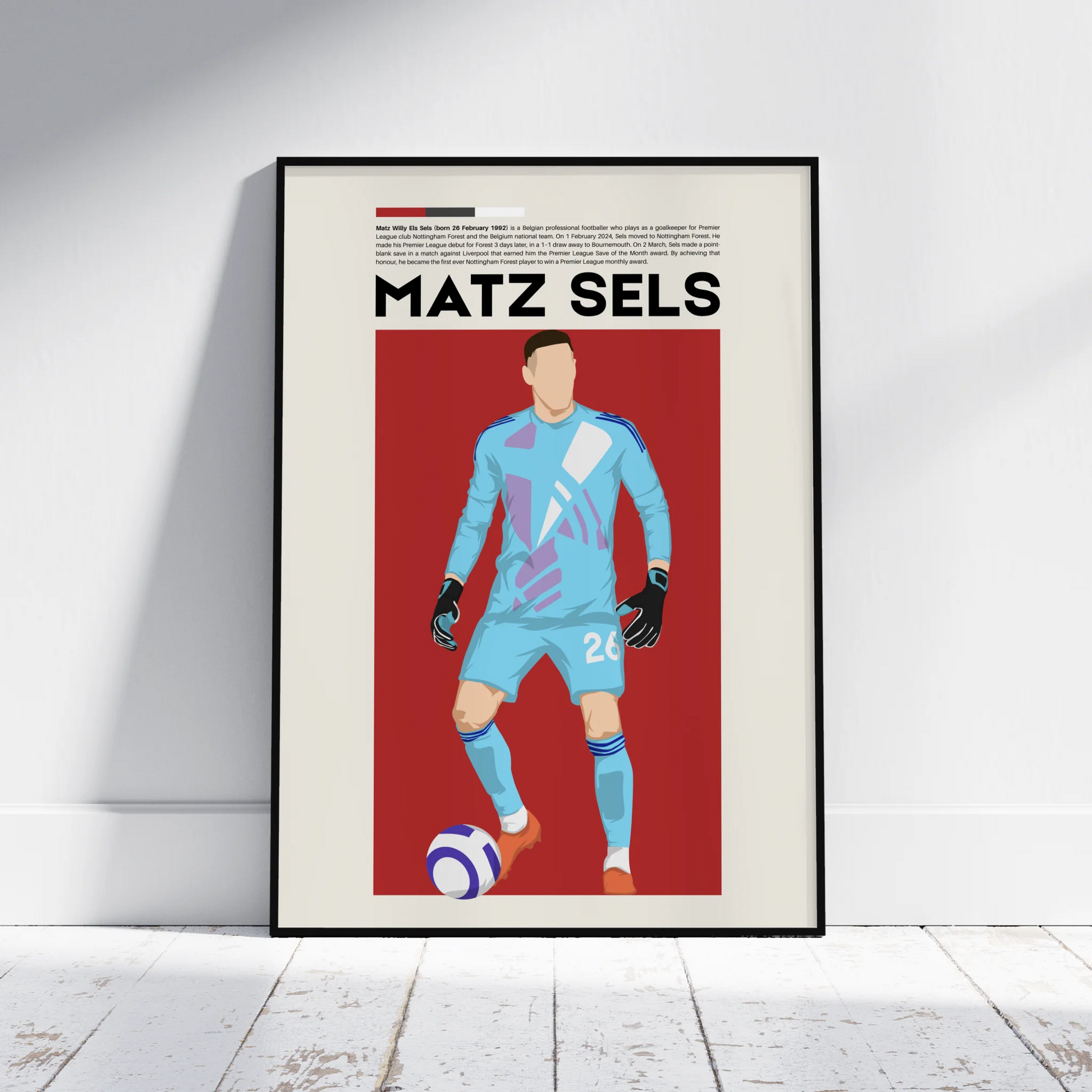 Matz Sels Nottingham - Minimalist Poster - Fans Favourites