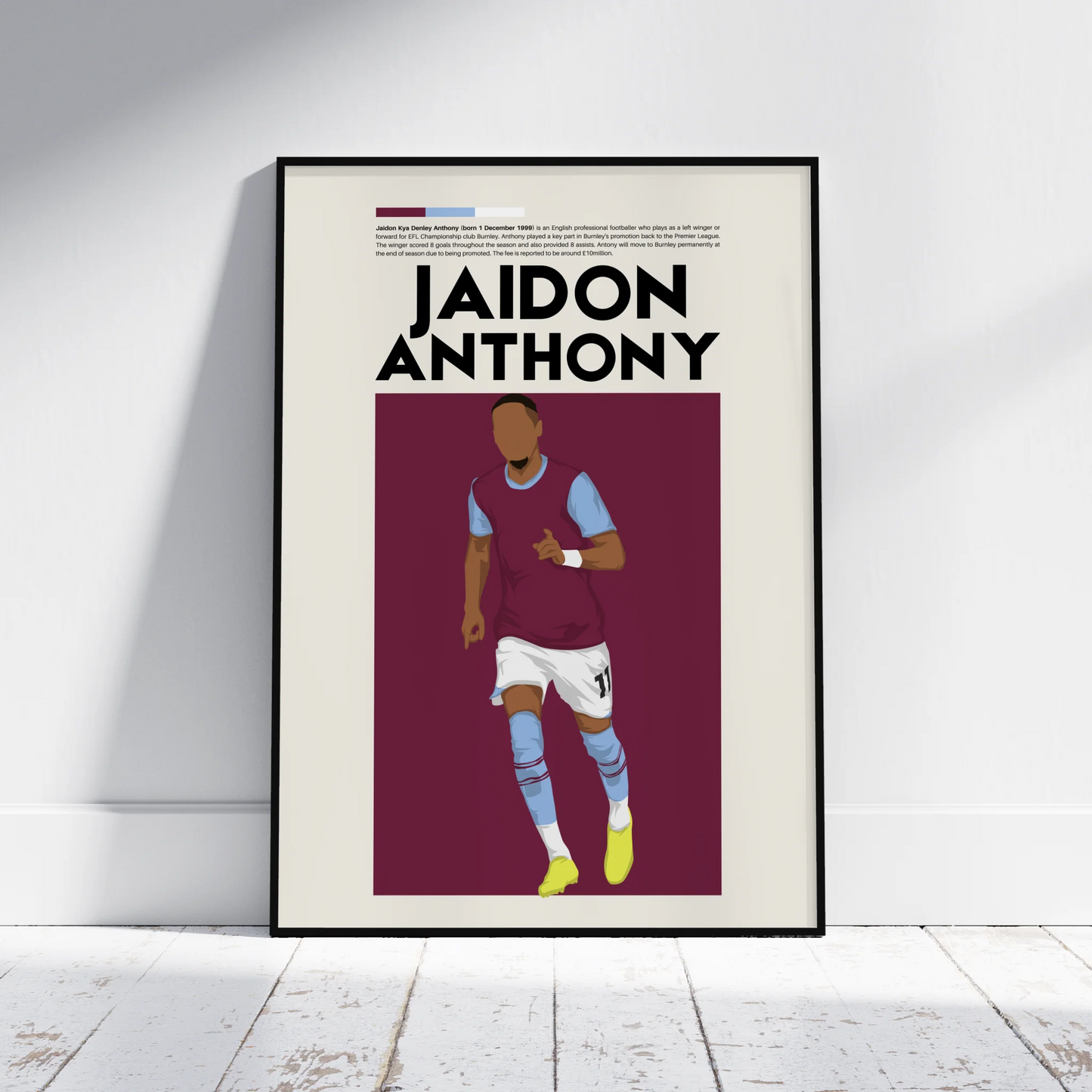 Jaidon Anthony Burnley - Minimalist Poster - Fans Favourites