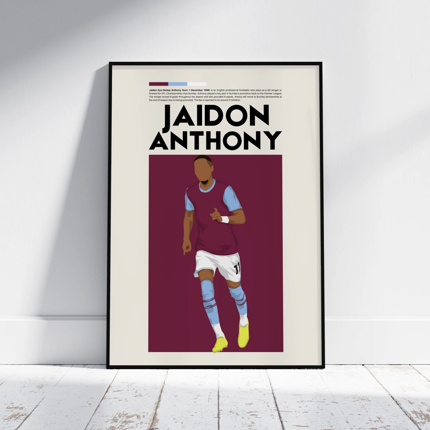 Jaidon Anthony Burnley - Minimalist Poster - Fans Favourites