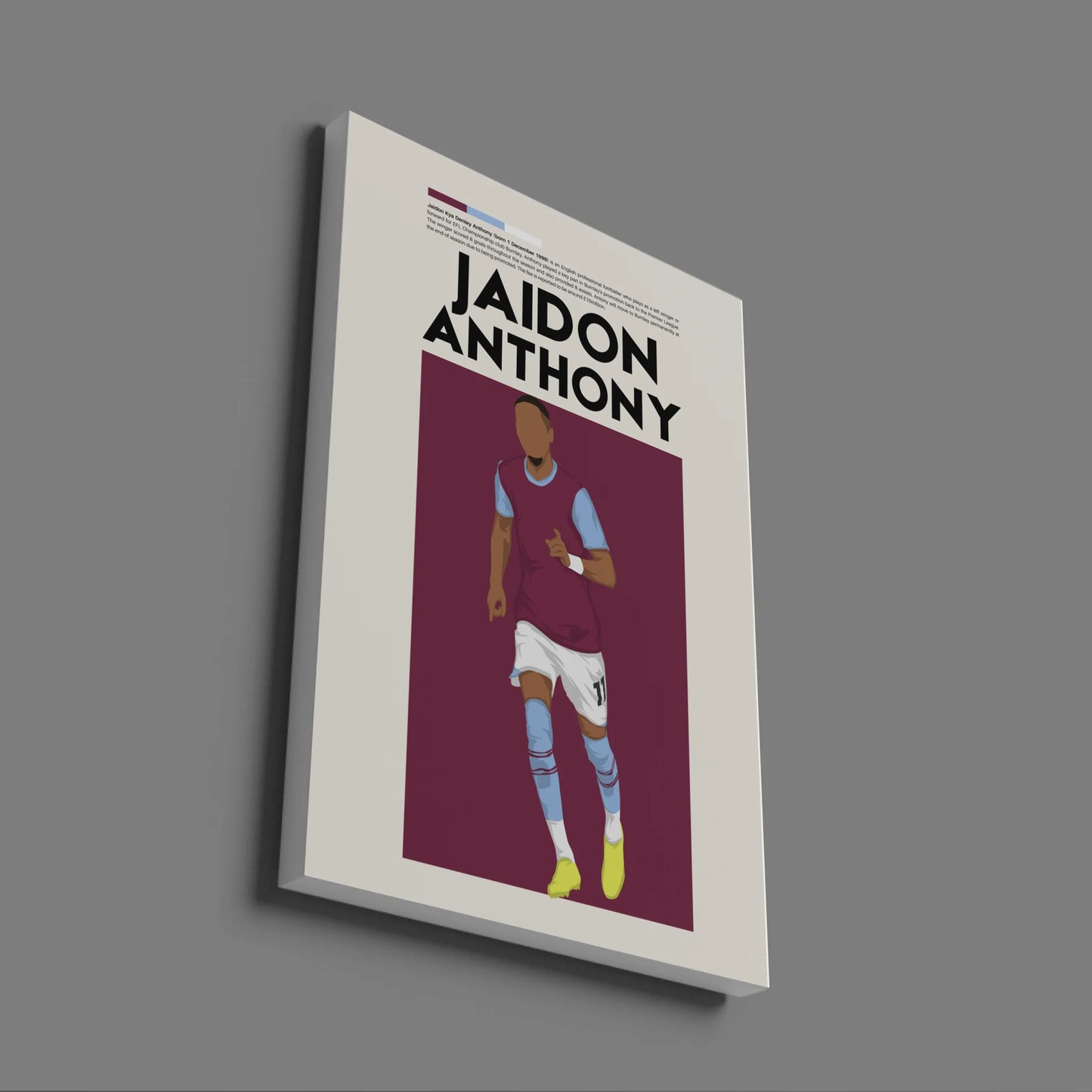 Jaidon Anthony Burnley - Minimalist Poster - Fans Favourites