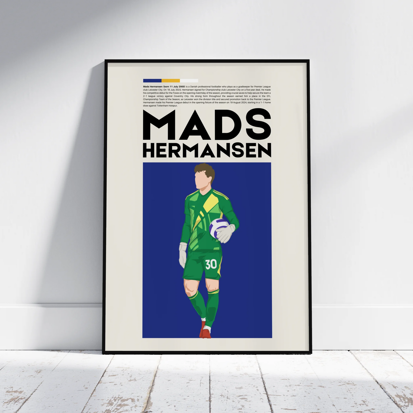 Mads Hermansen Leicester - Minimalist Poster - Fans Favourites