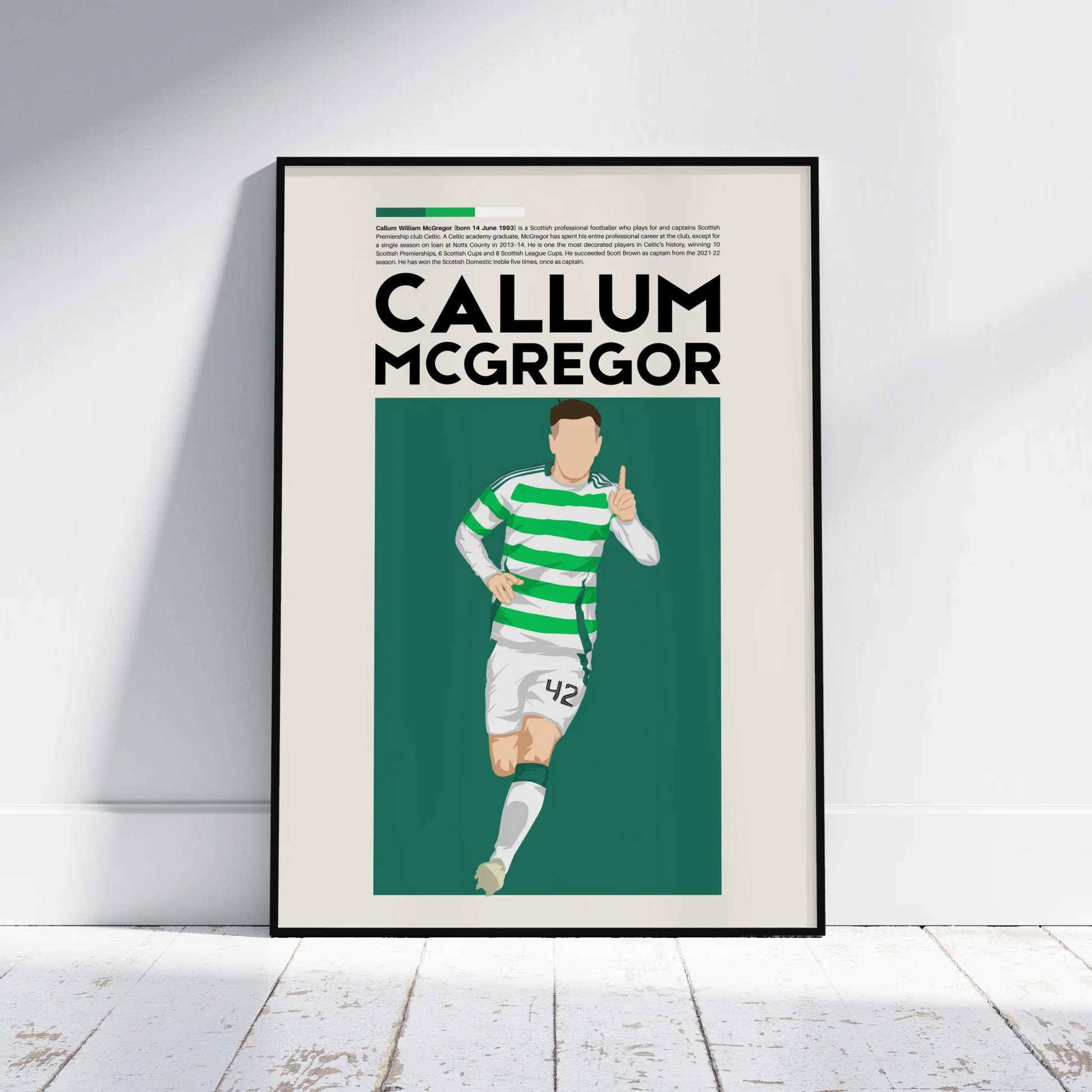 Callum McGregor Celtic - Minimalist Poster - Fans Favourites