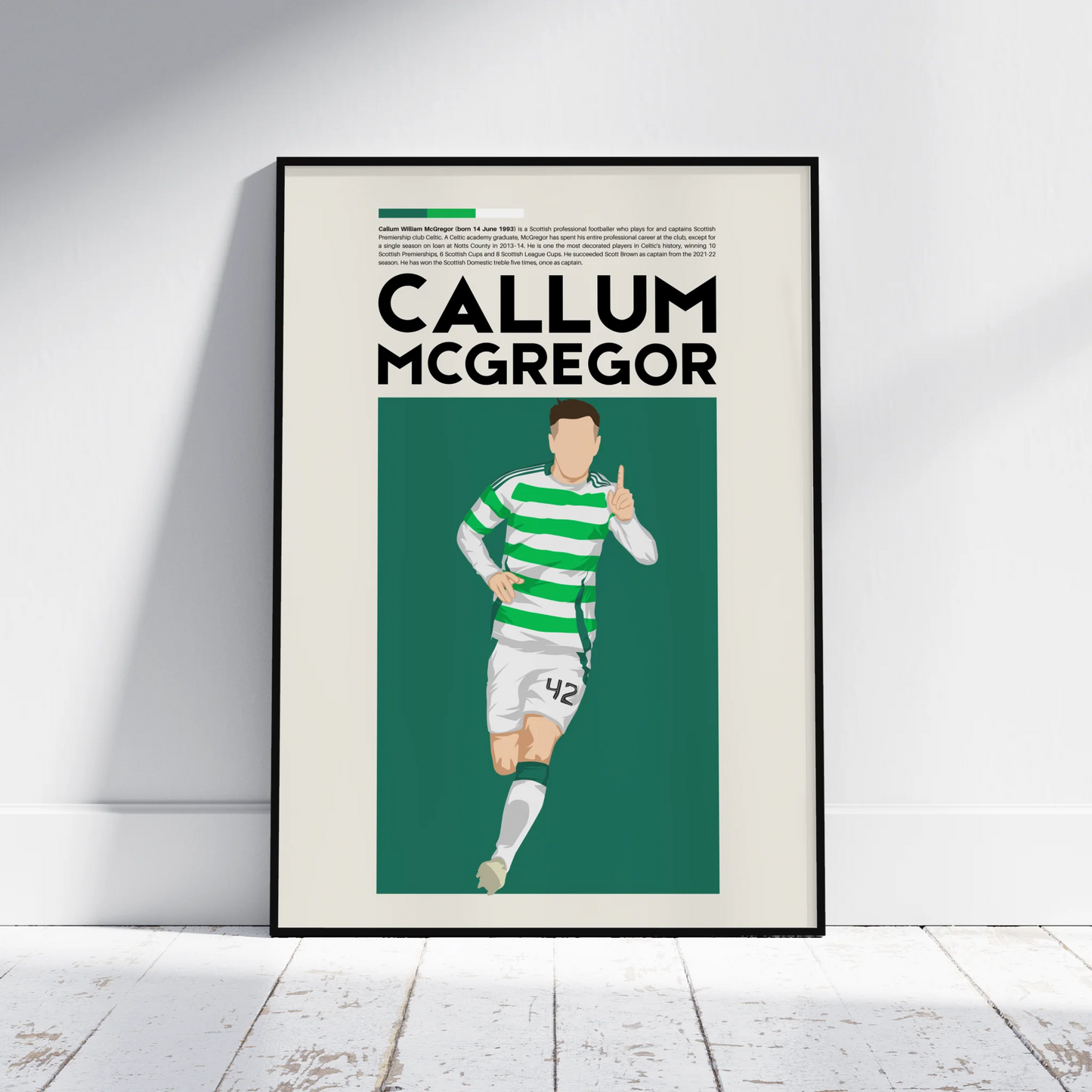 Callum McGregor Celtic - Minimalist Poster - Fans Favourites