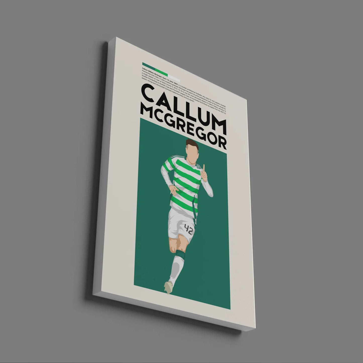 Callum McGregor Celtic - Minimalist Poster - Fans Favourites