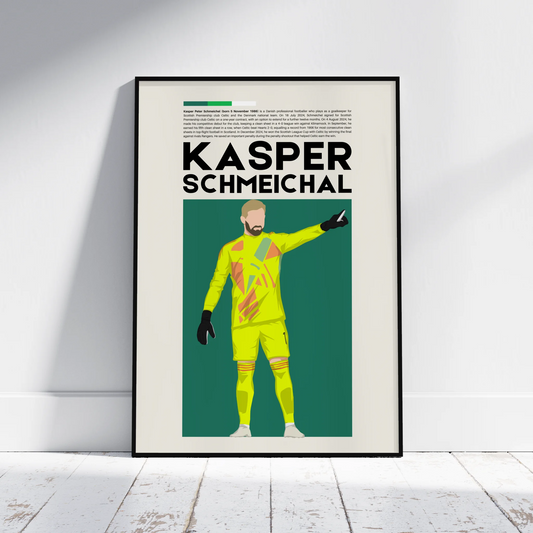 Kasper Schmeichal Celtic - Minimalist Poster - Fans Favourites