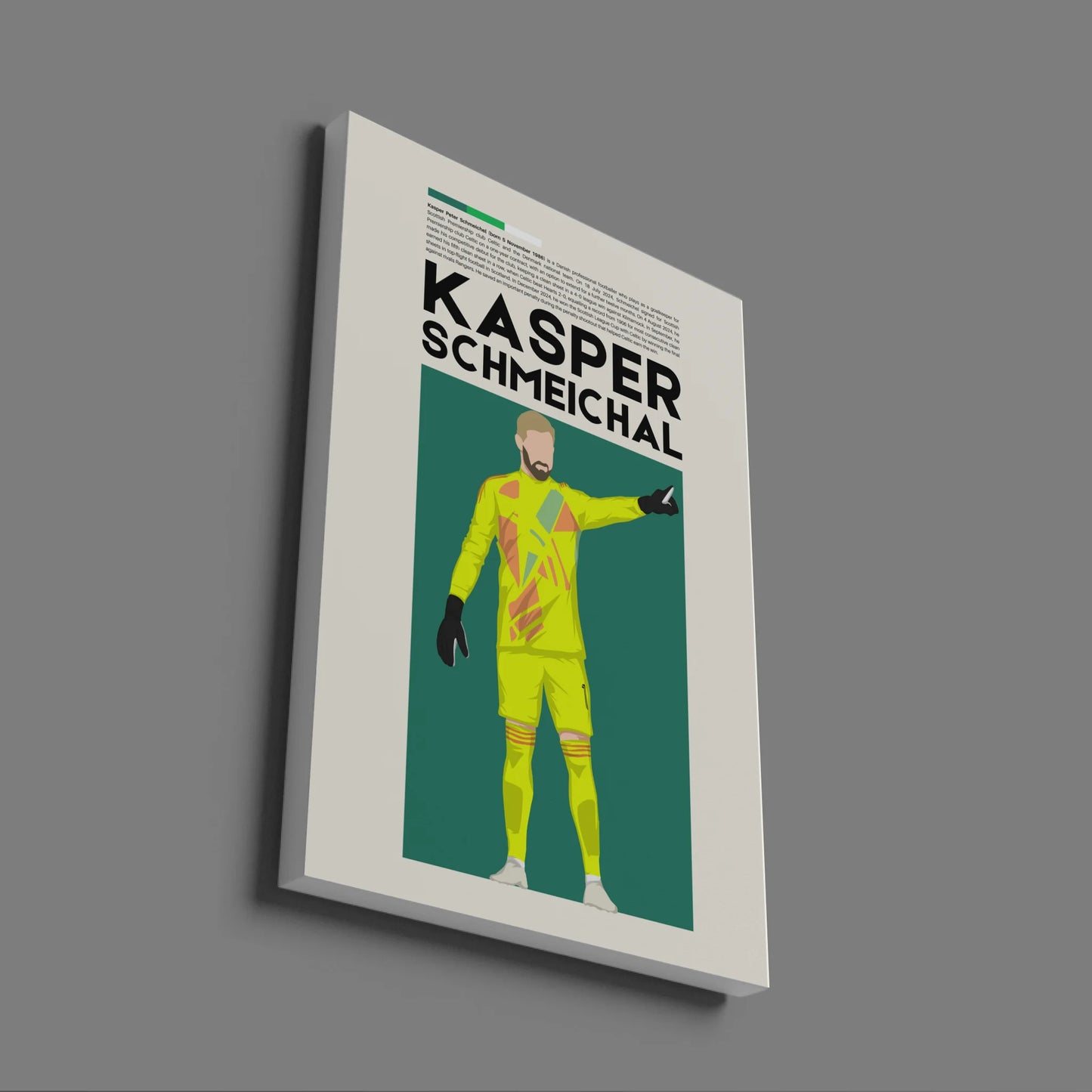 Kasper Schmeichal Celtic - Minimalist Poster - Fans Favourites