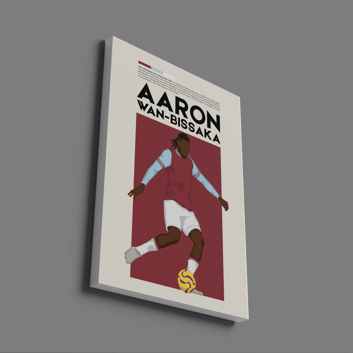 Aaron Wan-Bissaka West Ham- Minimalist Poster - Fans Favourites